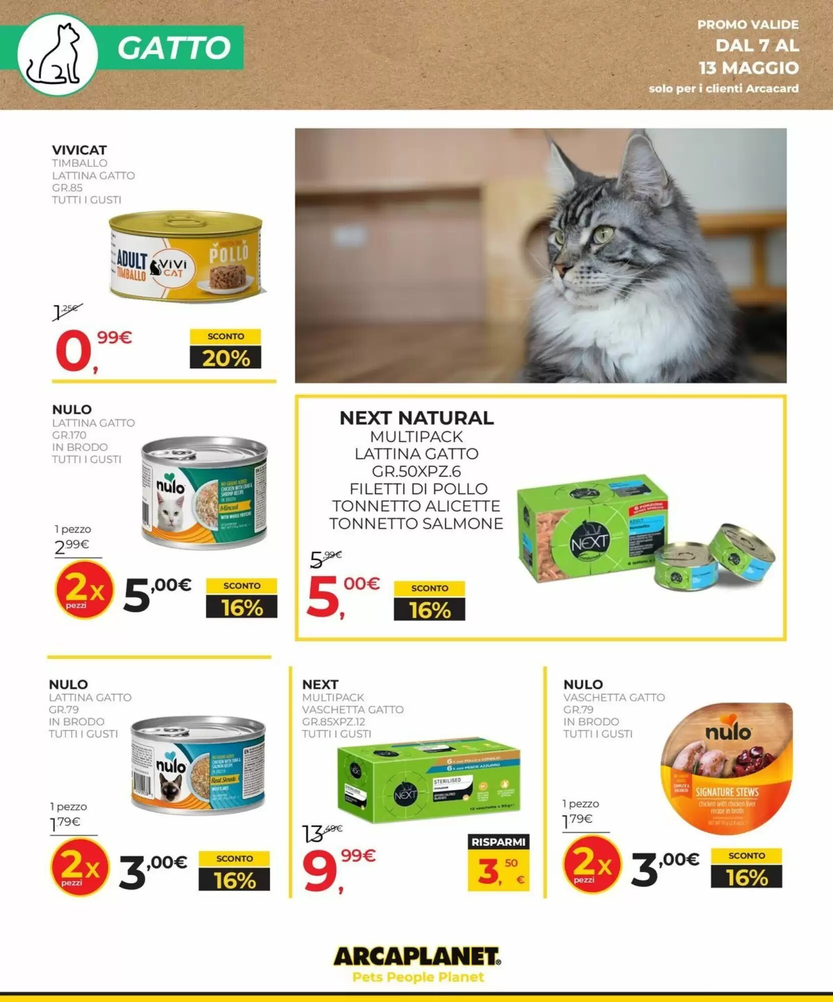 Volantino promozionale Arcaplanet  valide dal 07/05/2026 - Pagina 8.