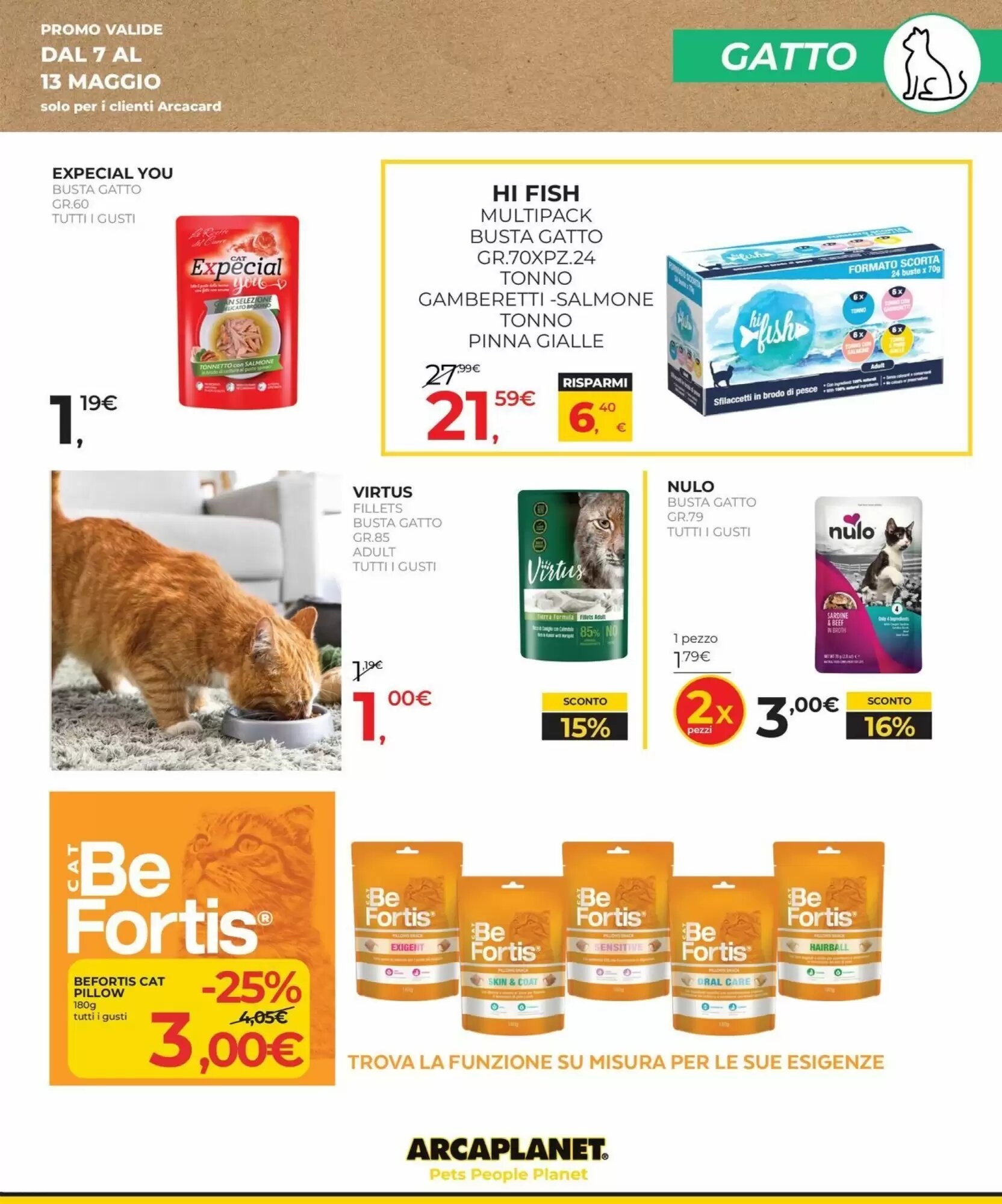 Volantino promozionale Arcaplanet  valide dal 07/05/2026 - Pagina 9.