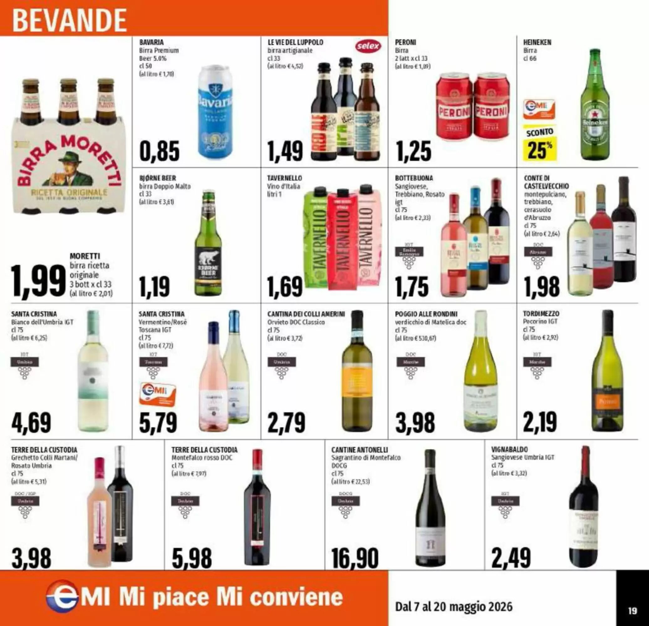 Volantino promozionale Emi Supermercati  valide dal 07/05/2026 - Pagina 19.