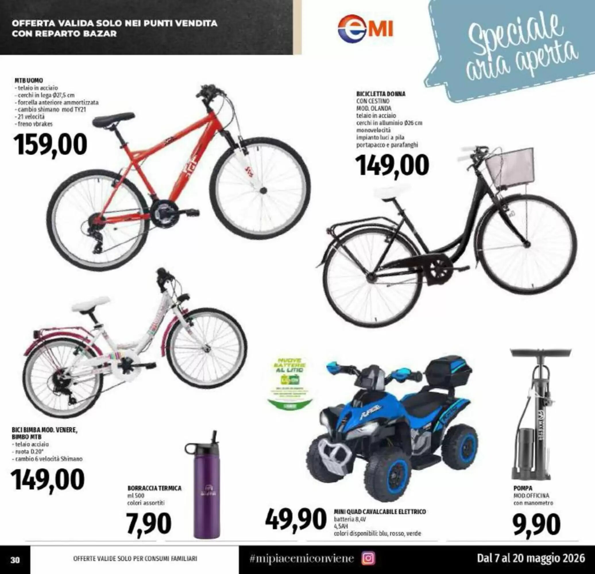 Volantino promozionale Emi Supermercati  valide dal 07/05/2026 - Pagina 30.