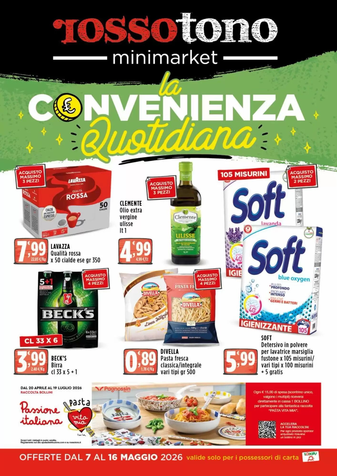 Volantino promozionale Rossotono  valide dal 07/05/2026 - Pagina 1.