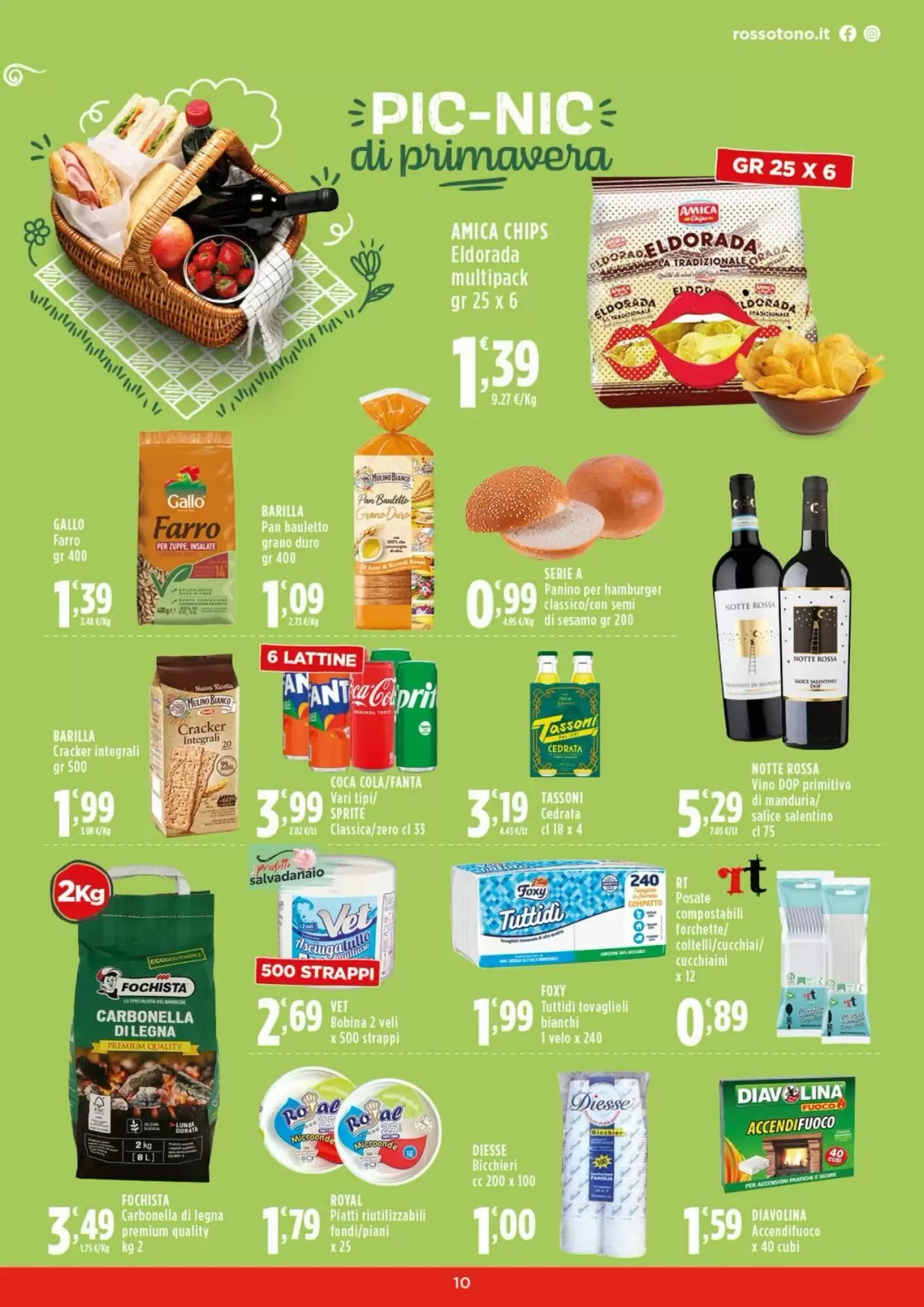 Volantino promozionale Rossotono  valide dal 07/05/2026 - Pagina 10.