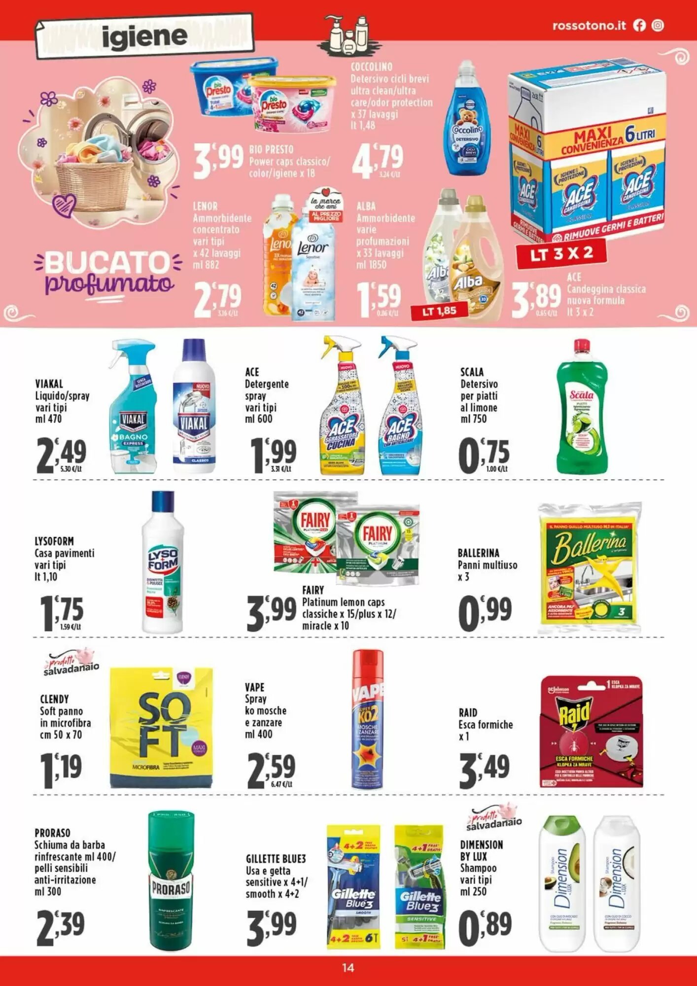 Volantino promozionale Rossotono  valide dal 07/05/2026 - Pagina 14.
