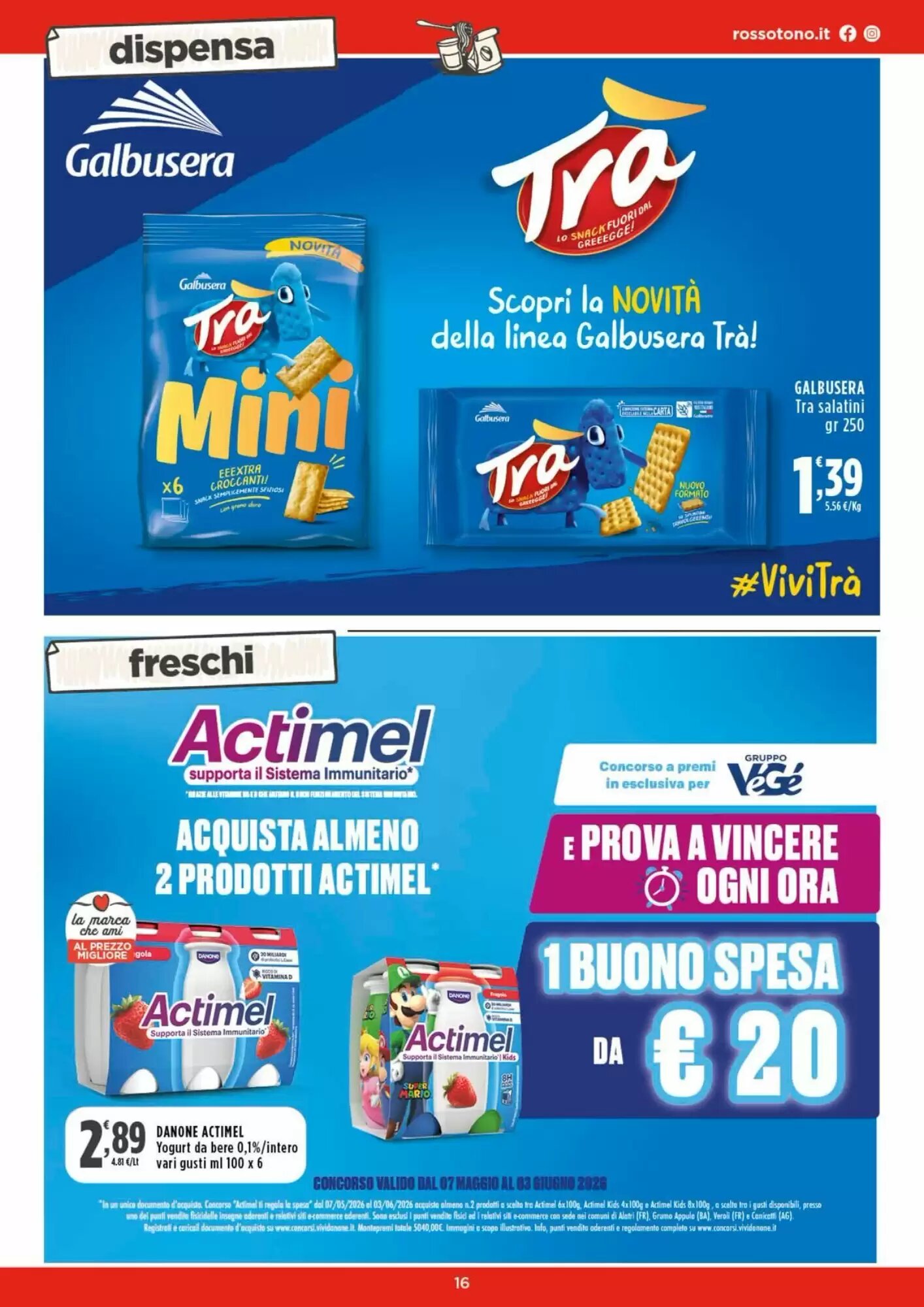 Volantino promozionale Rossotono  valide dal 07/05/2026 - Pagina 16.