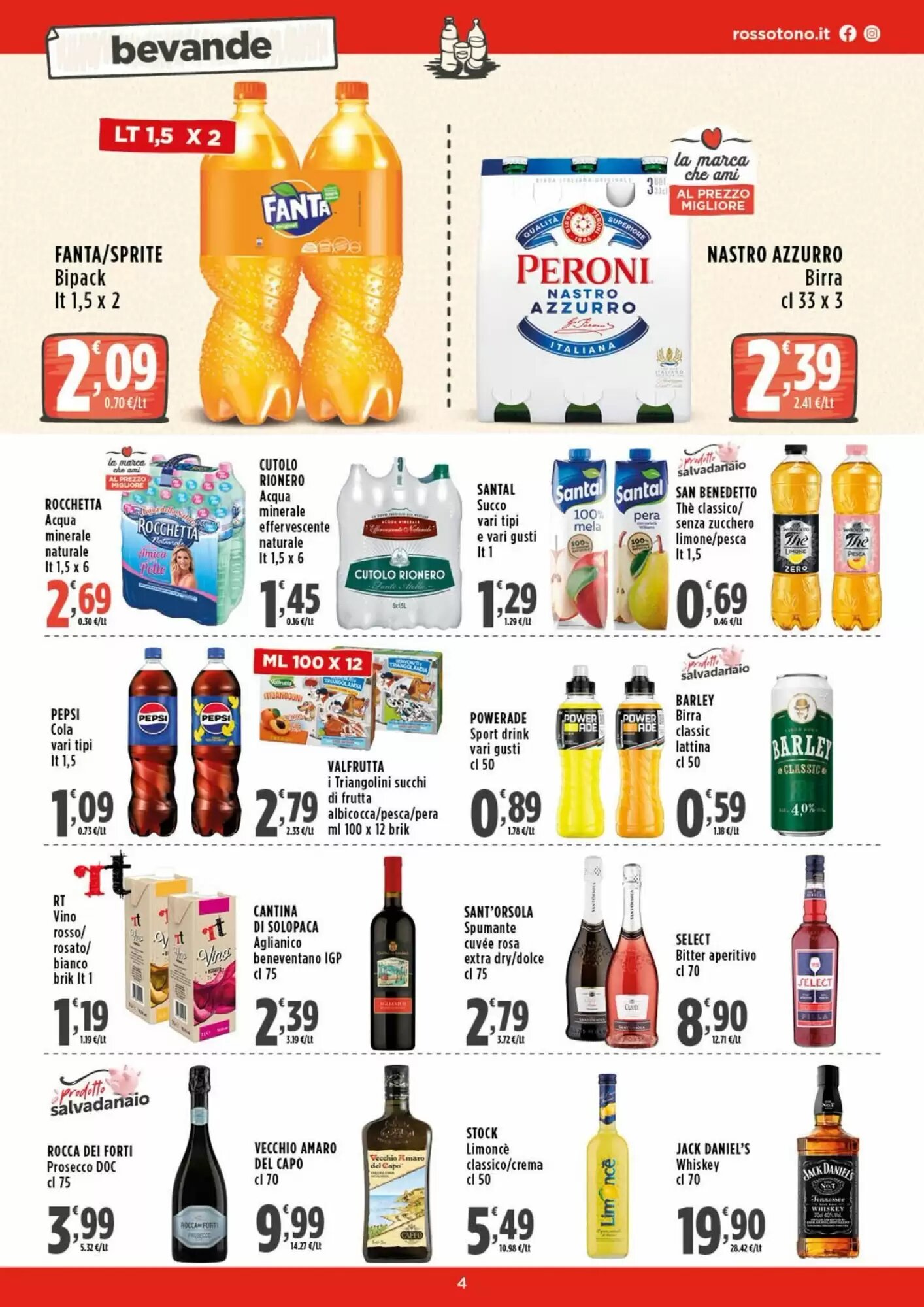 Volantino promozionale Rossotono  valide dal 07/05/2026 - Pagina 4.