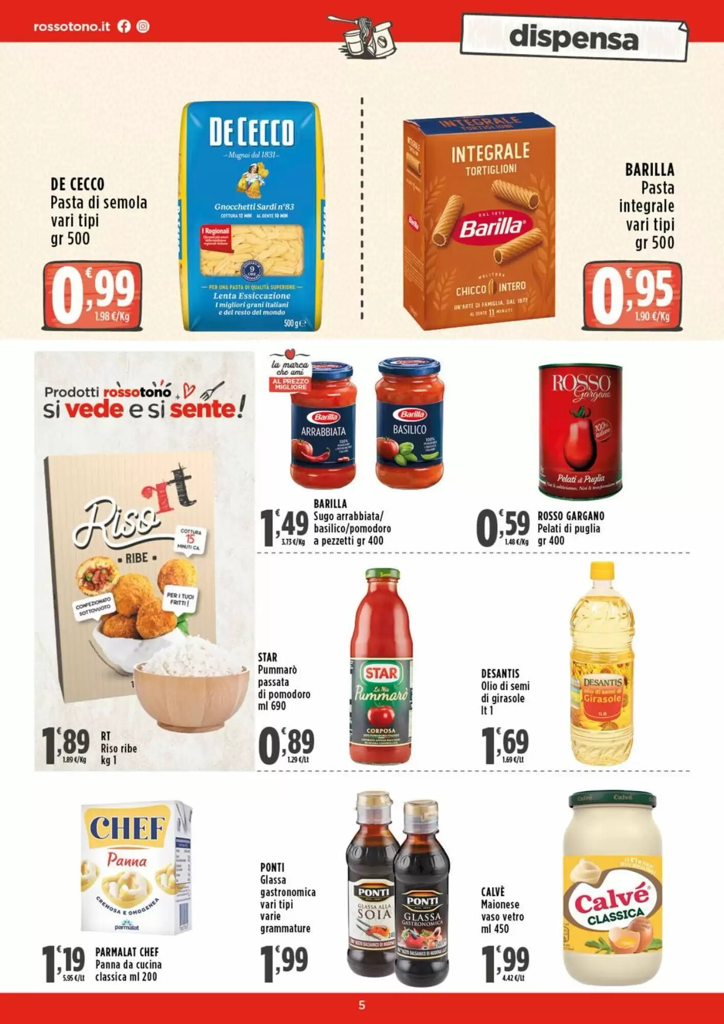 Volantino promozionale Rossotono  valide dal 07/05/2026 - Pagina 5.