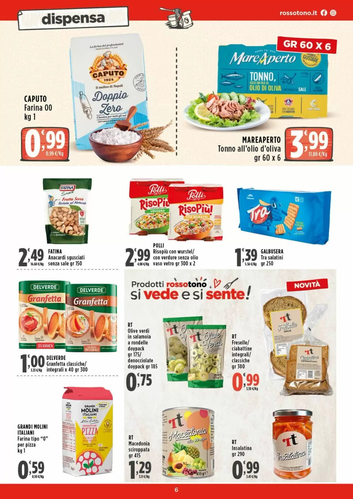 Volantino promozionale Rossotono  valide dal 07/05/2026 - Pagina 6.