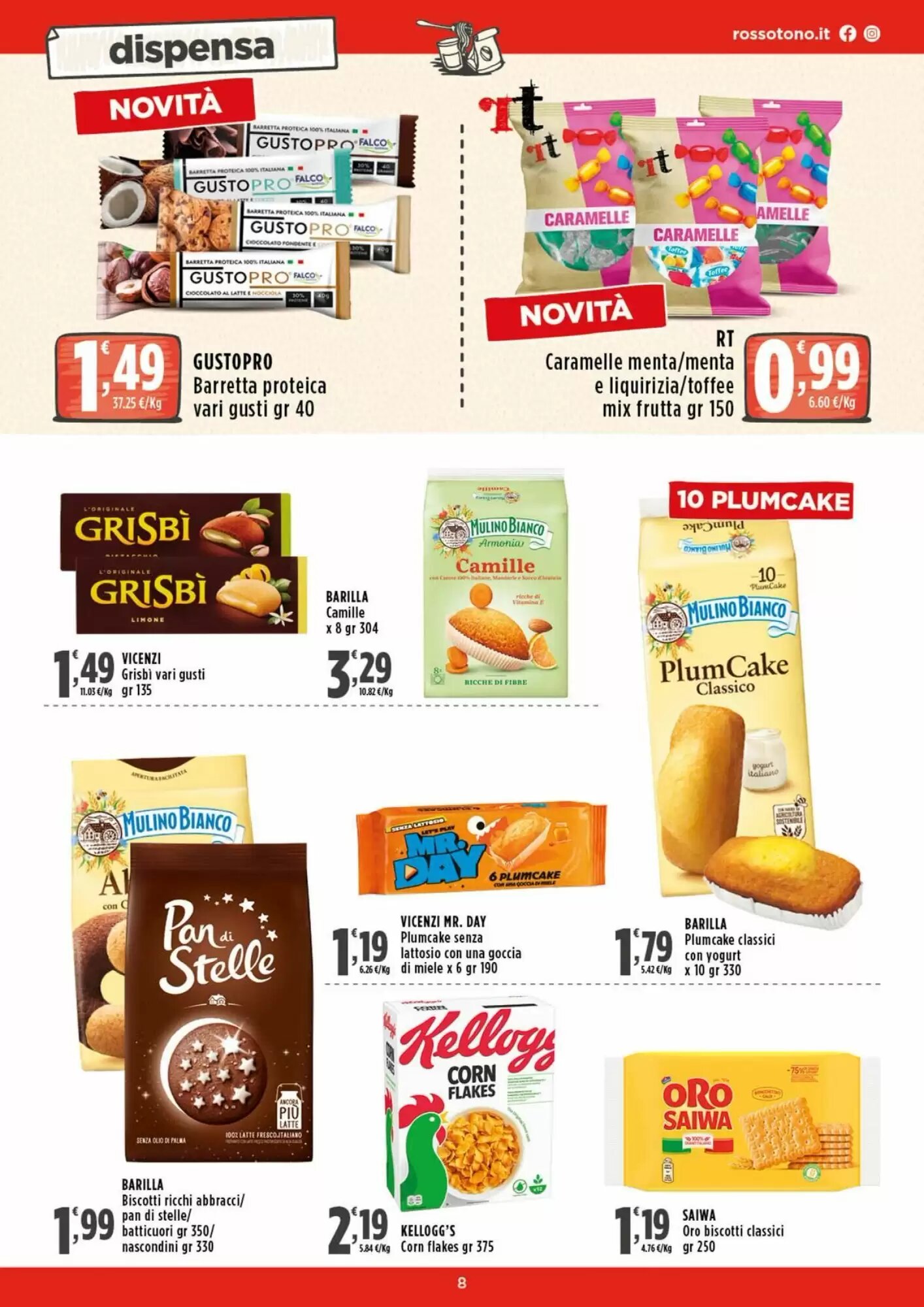 Volantino promozionale Rossotono  valide dal 07/05/2026 - Pagina 8.