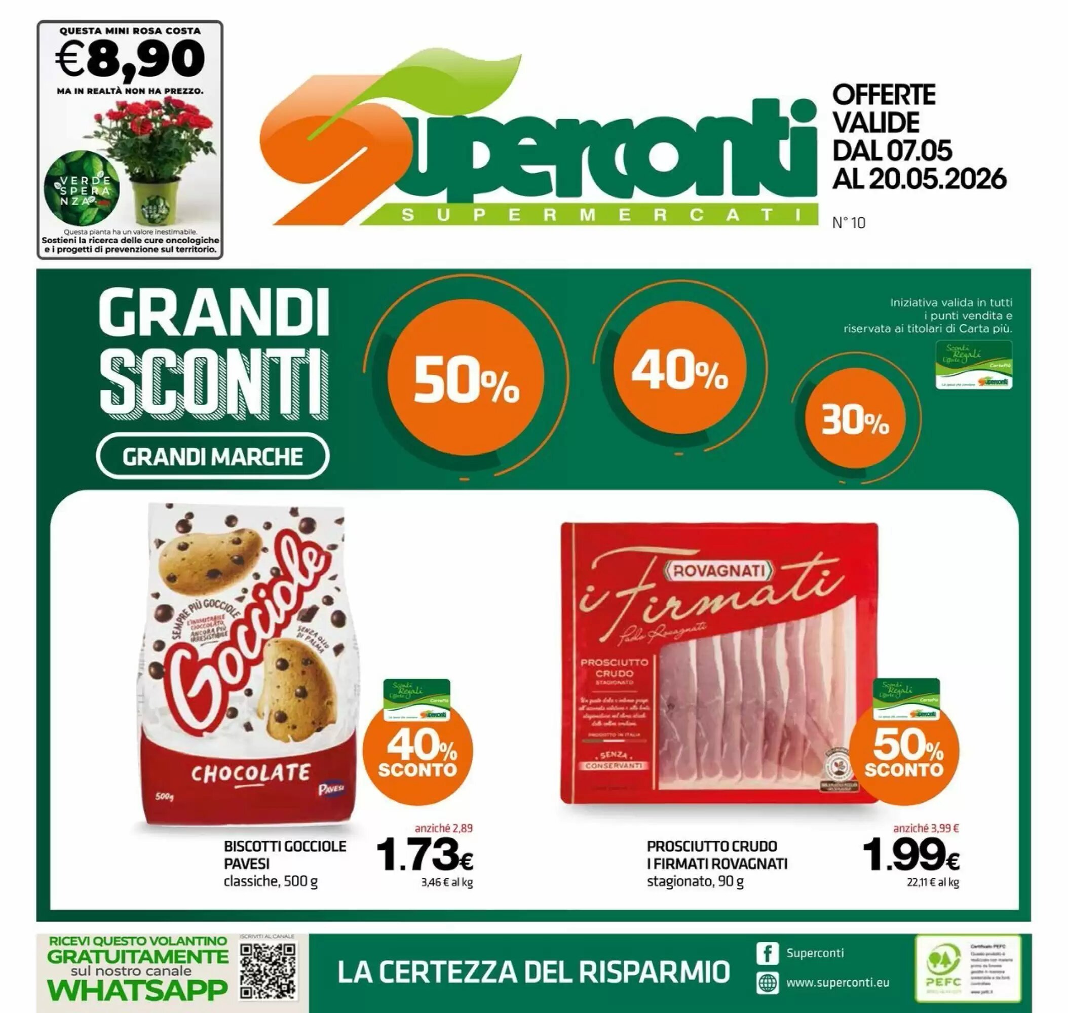 Volantino promozionale Superconti  valide dal 07/05/2026 - Pagina 1.