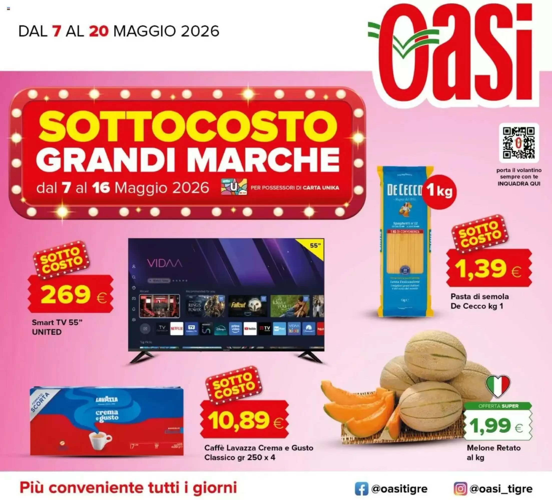 Volantino promozionale Oasi  valide dal 07/05/2026 - Pagina 1.