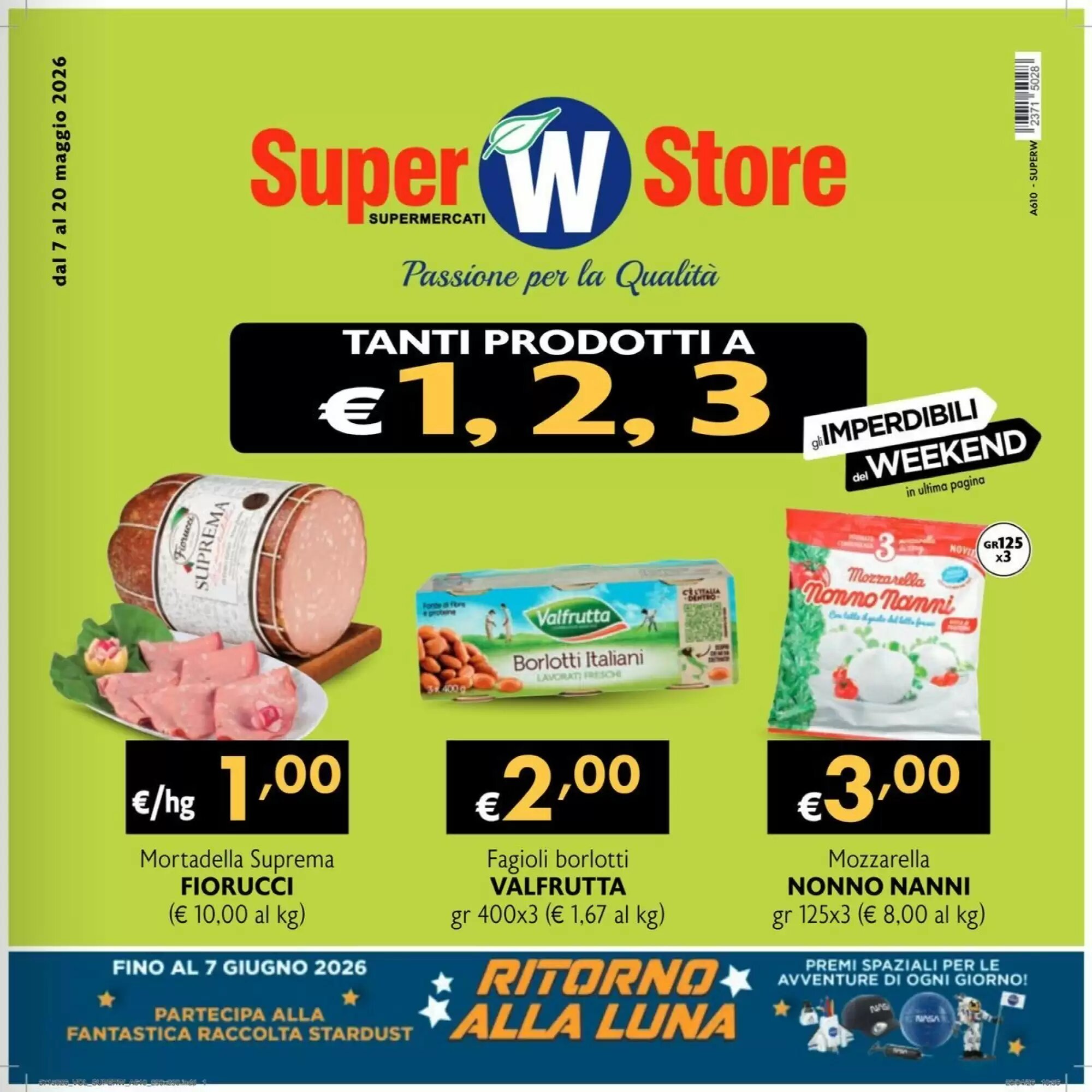 Volantino promozionale SuperW  valide dal 07/05/2026 - Pagina 1.