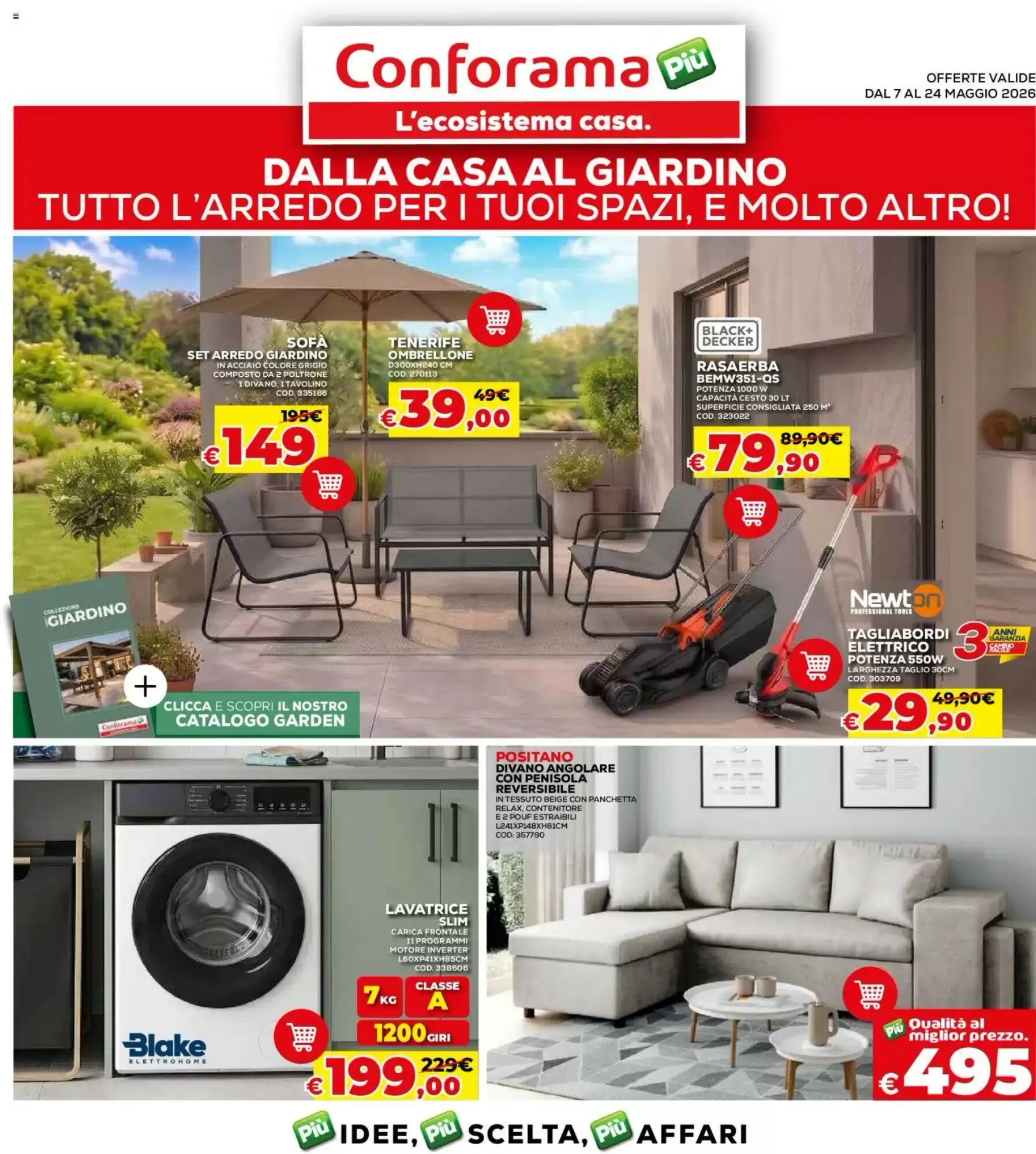 Volantino promozionale Conforama  valide dal 07/05/2026 - Pagina 1.