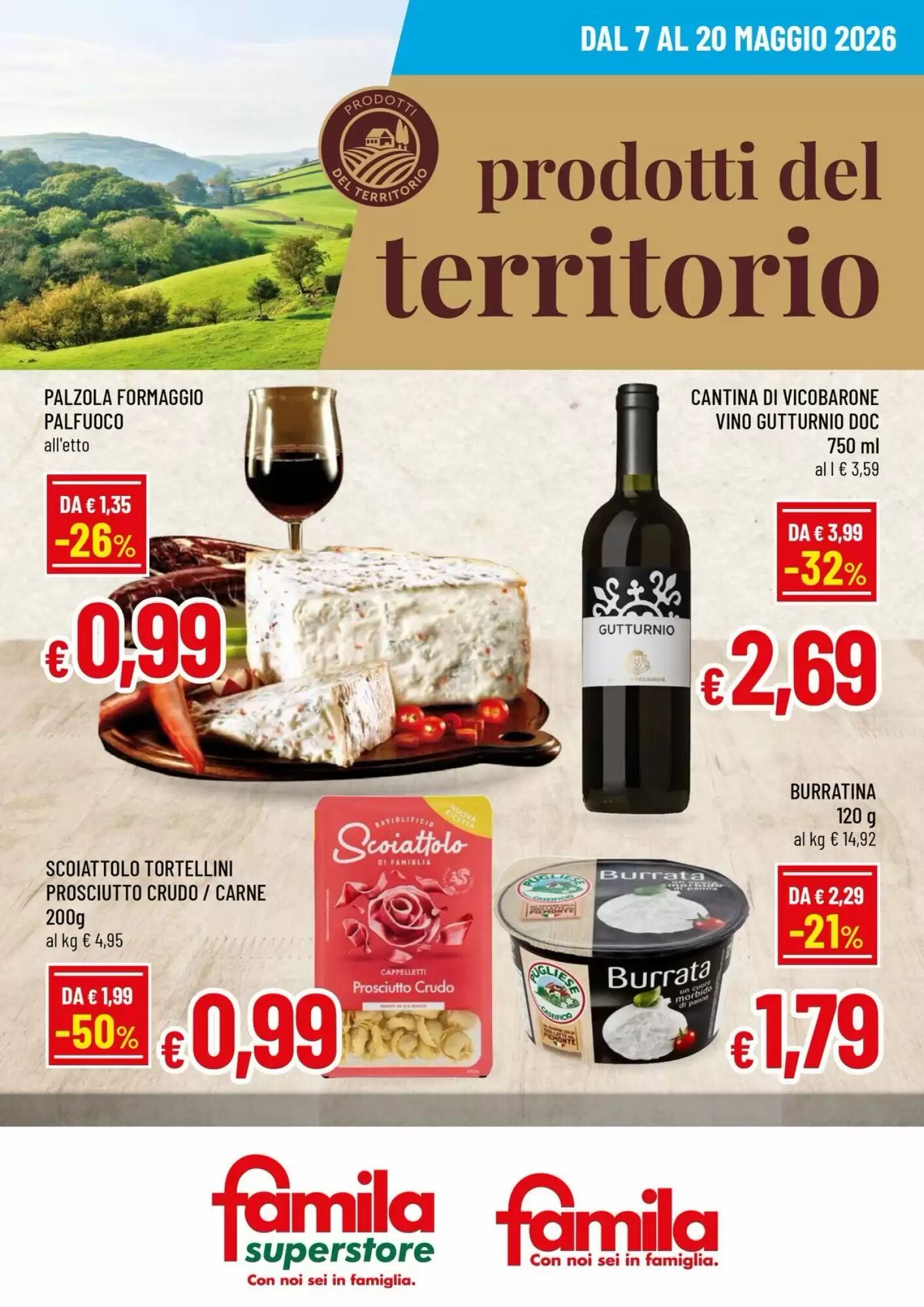 Volantino promozionale Famila Superstore  valide dal 07/05/2026 - Pagina 1.