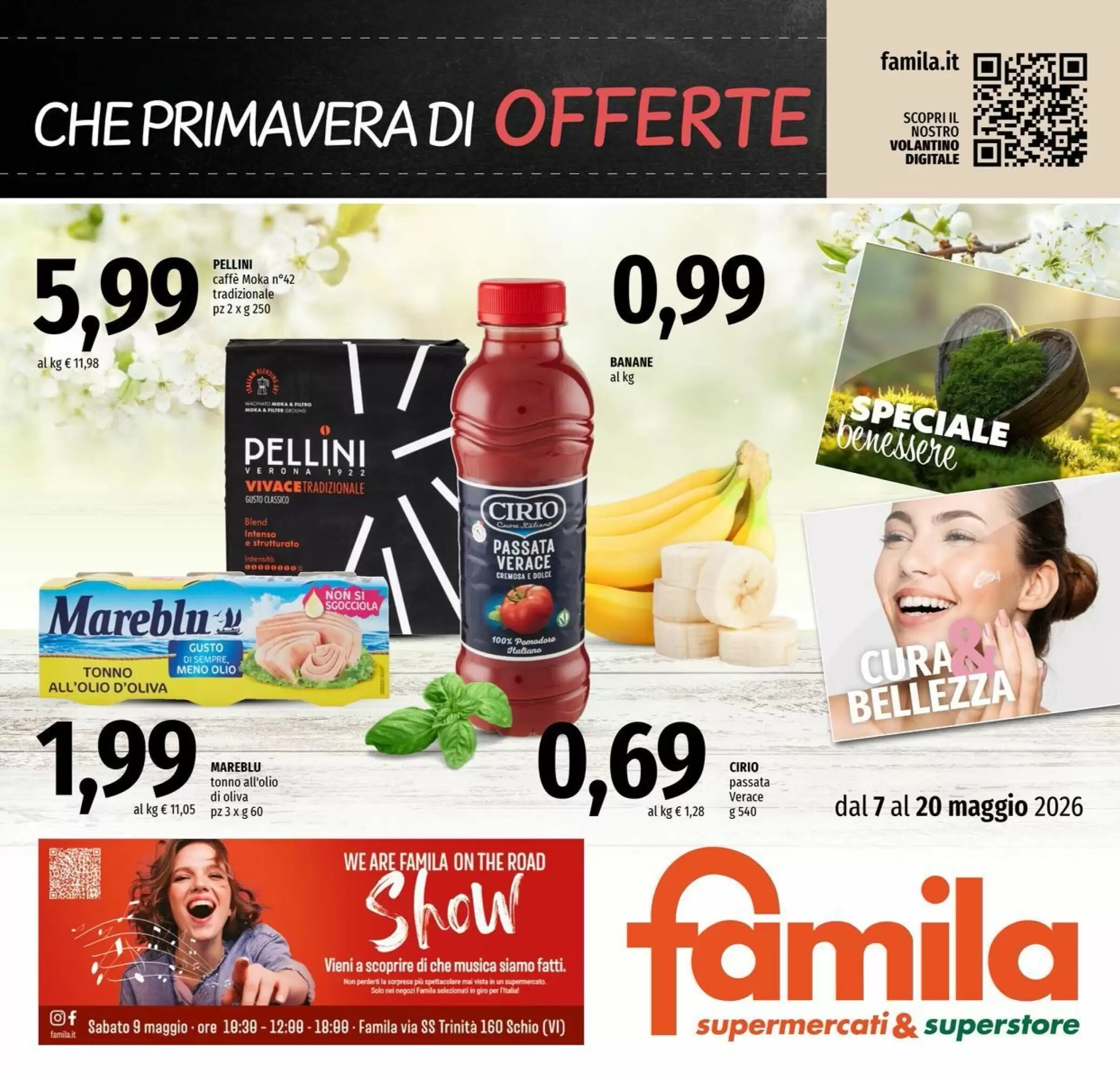 Volantino promozionale Famila Superstore  valide dal 07/05/2026 - Pagina 1.