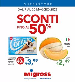 Volantino promozionale Migross Superstore valide dal 07/05/2026