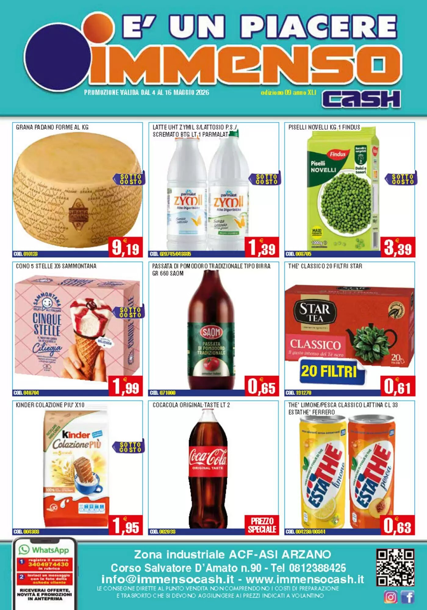 Volantino promozionale Immenso Cash  valide dal 08/05/2026 - Pagina 1.