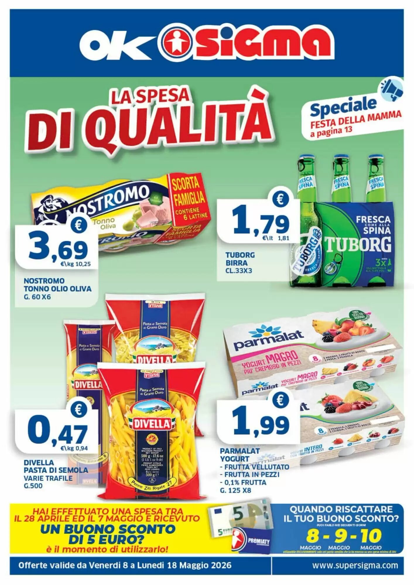 Volantino promozionale Ok Sigma  valide dal 08/05/2026 - Pagina 1.