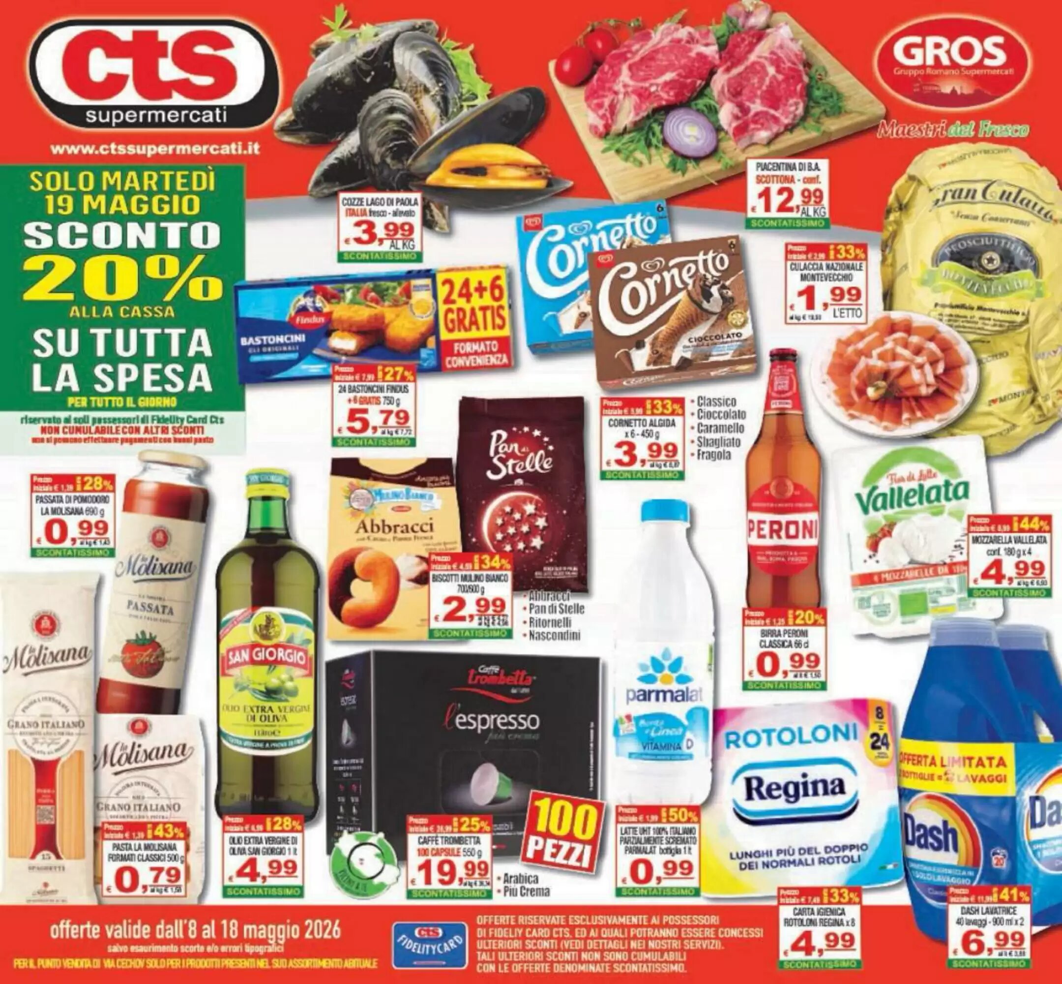 Volantino promozionale CTS Supermercati  valide dal 08/05/2026 - Pagina 1.