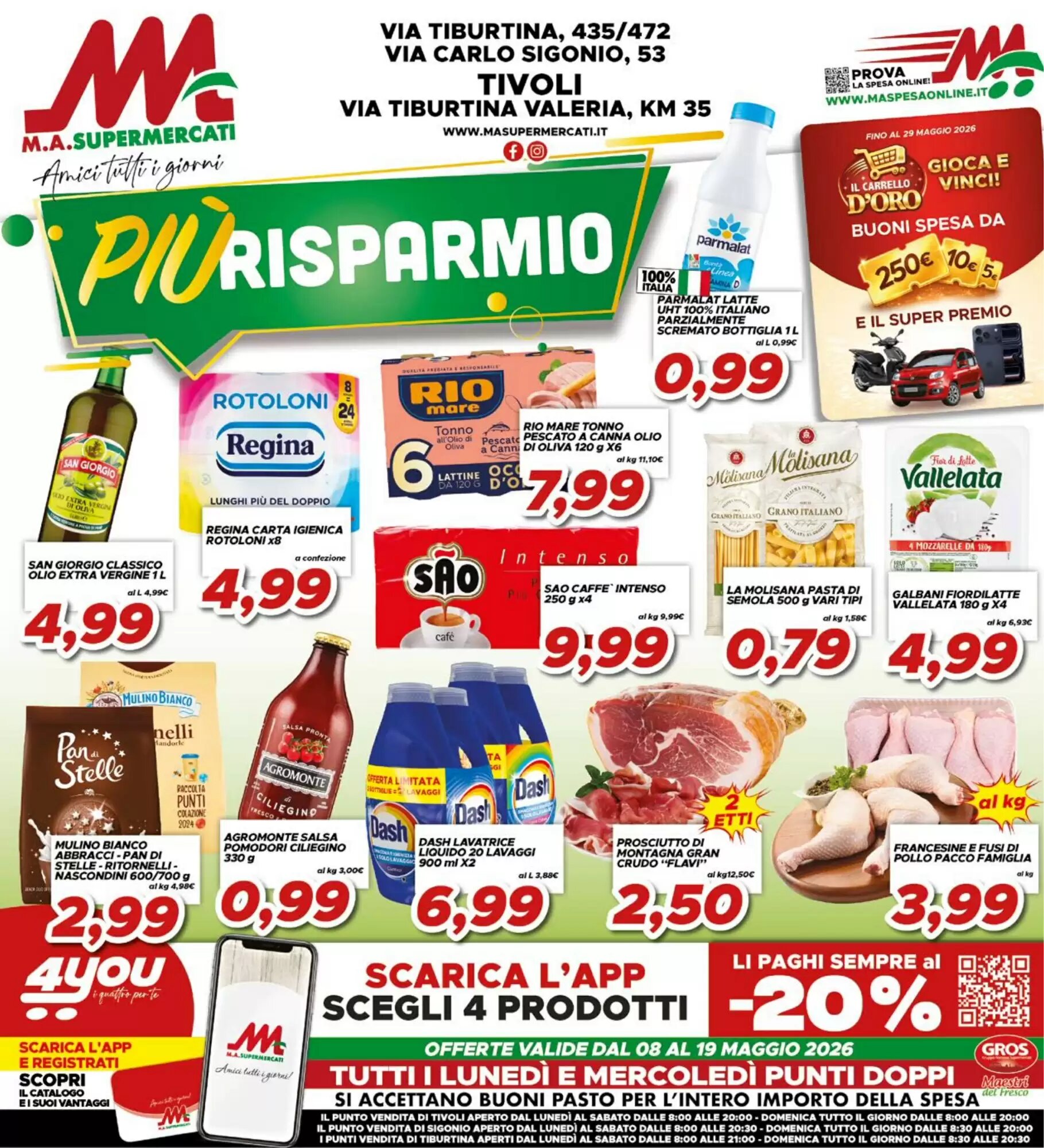 Volantino promozionale MA Supermercati  valide dal 08/05/2026 - Pagina 1.