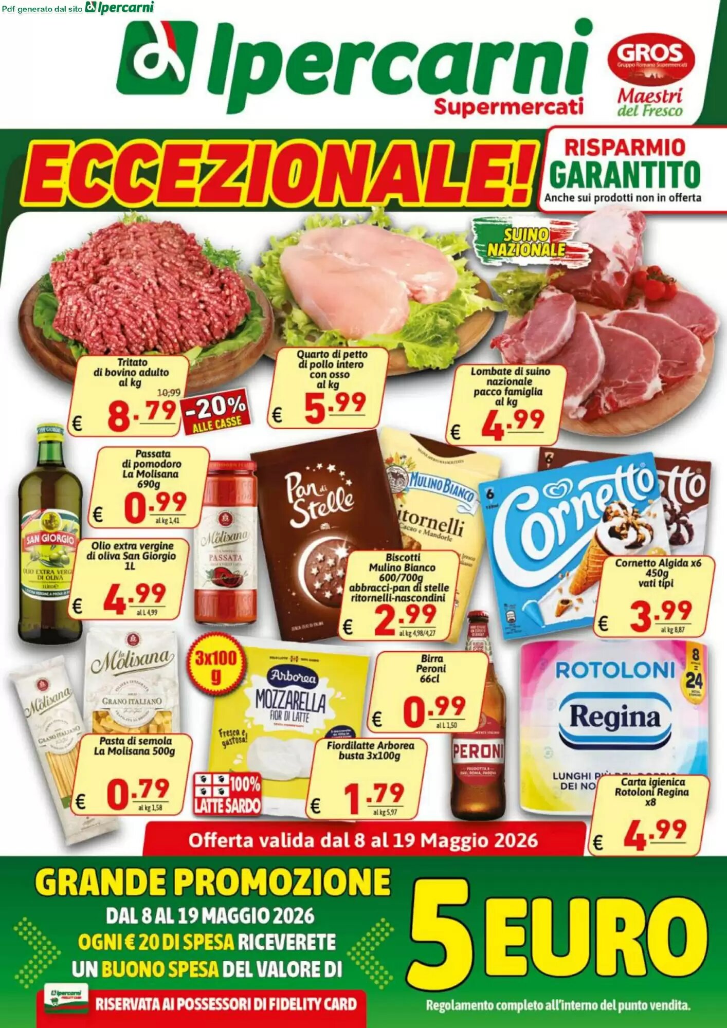 Volantino promozionale Ipercarni  valide dal 08/05/2026 - Pagina 1.