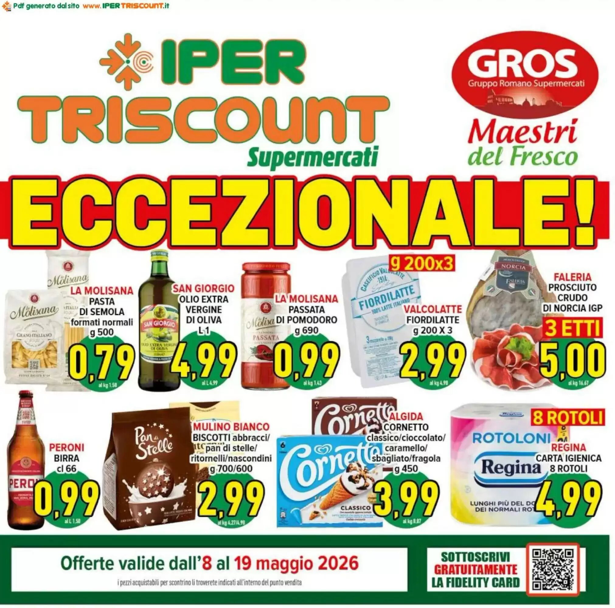 Volantino promozionale Iper Triscount  valide dal 08/05/2026 - Pagina 1.