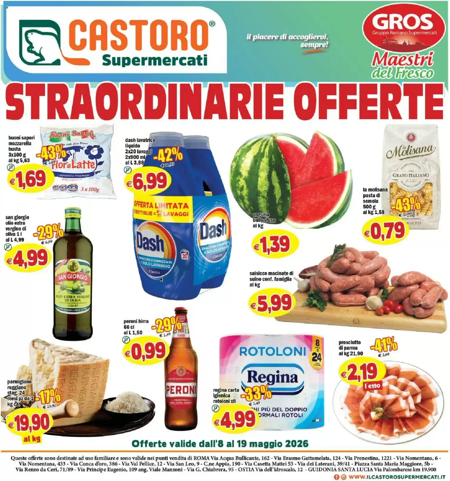 Volantino promozionale Il Castoro Supermercati  valide dal 08/05/2026 - Pagina 1.