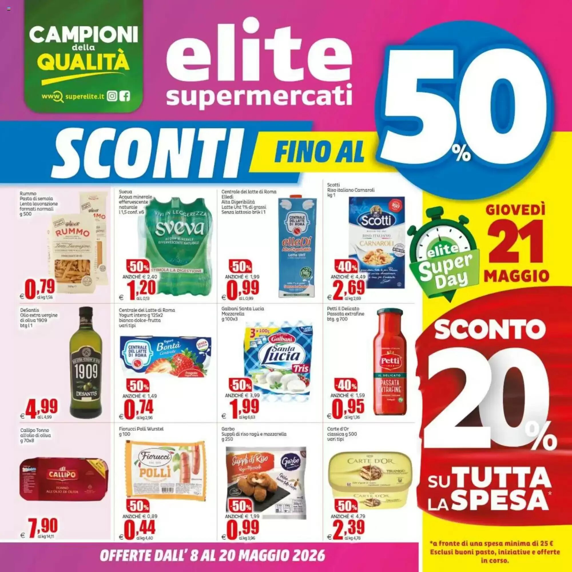 Volantino promozionale Elite  valide dal 08/05/2026 - Pagina 1.
