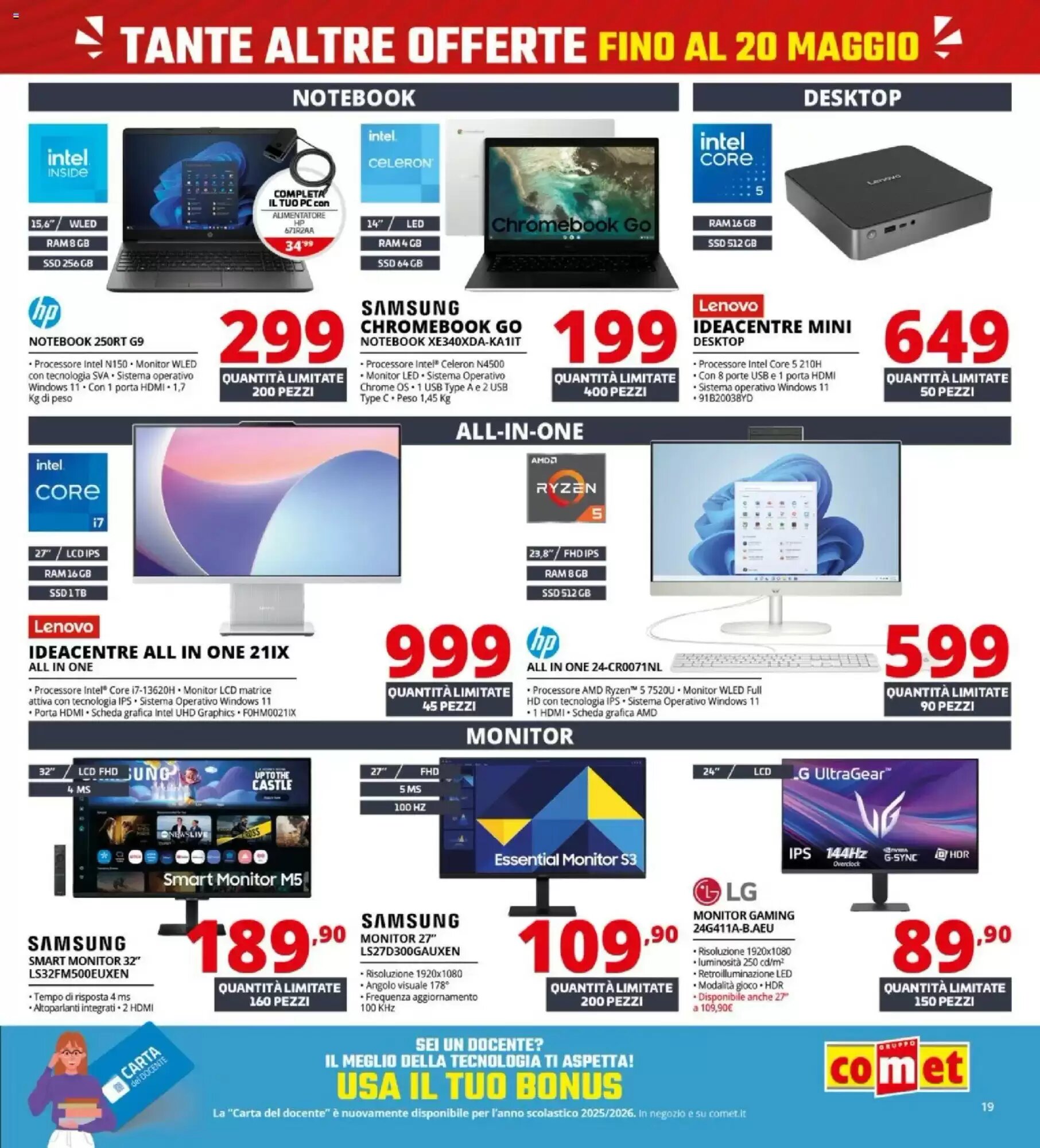 Volantino promozionale Comet  valide dal 08/05/2026 - Pagina 19.