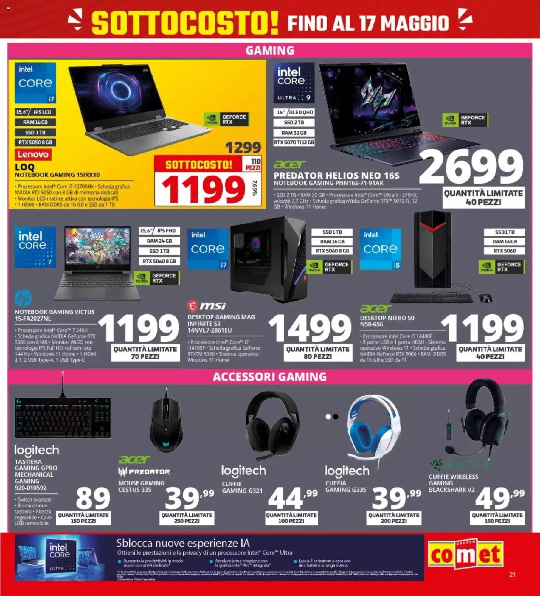 Volantino promozionale Comet  valide dal 08/05/2026 - Pagina 21.