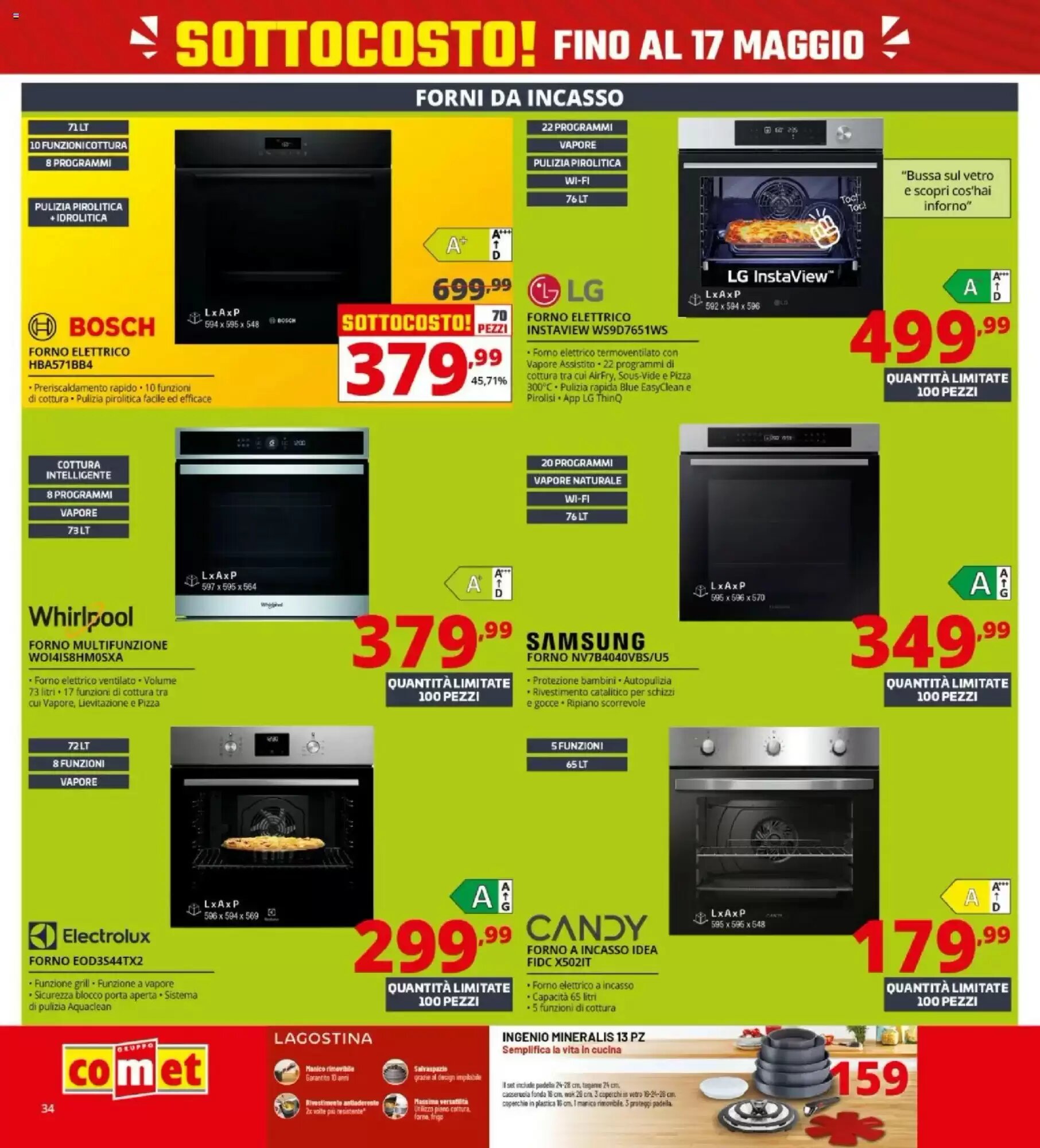 Volantino promozionale Comet  valide dal 08/05/2026 - Pagina 34.