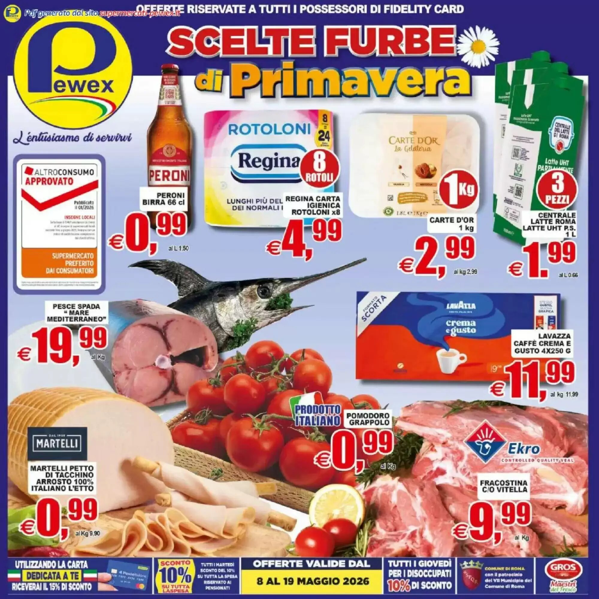 Volantino promozionale Pewex  valide dal 08/05/2026 - Pagina 1.