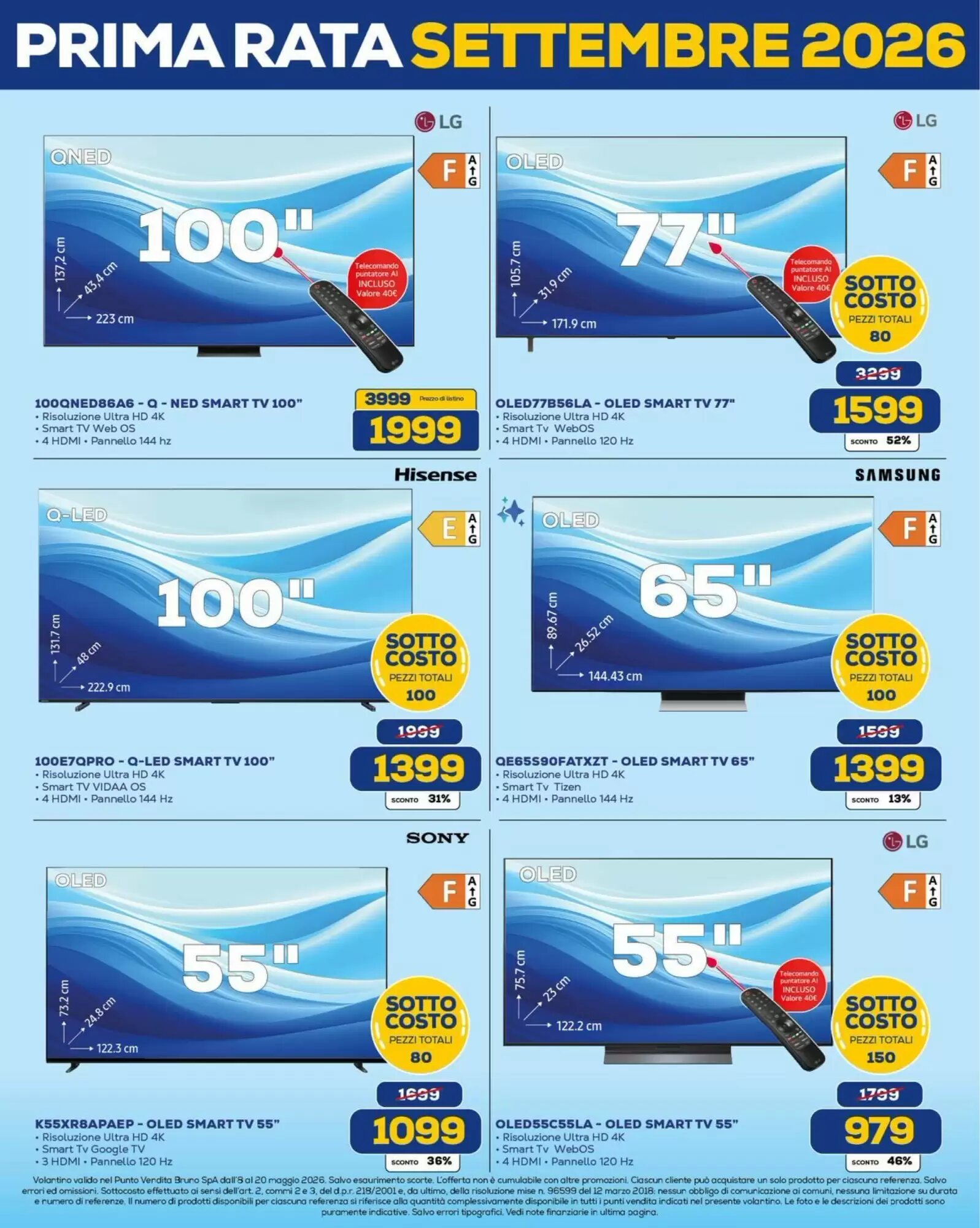 Volantino promozionale Euronics Bruno  valide dal 08/05/2026 - Pagina 4.