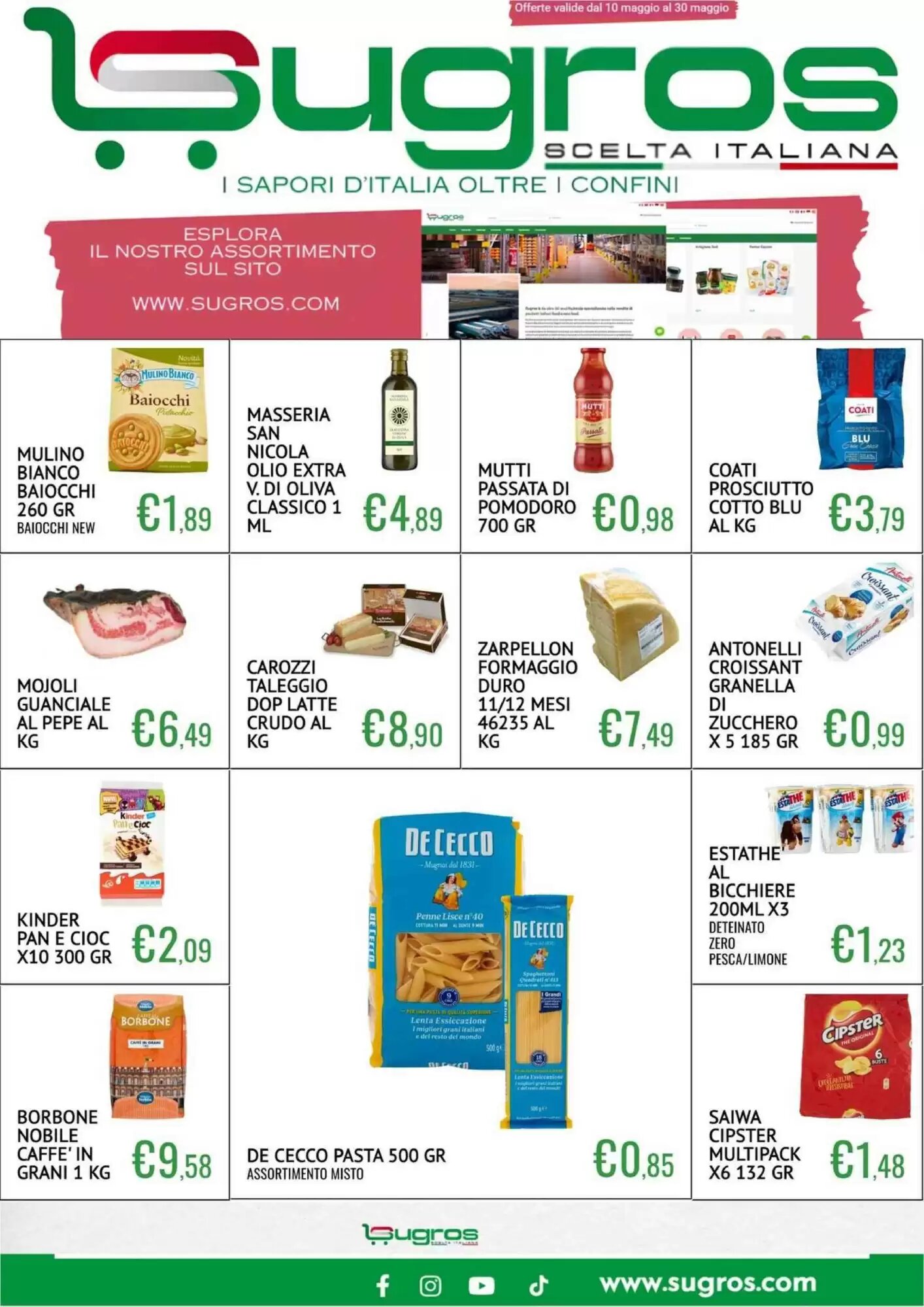 Volantino promozionale Sugros  valide dal 10/05/2026 - Pagina 1.