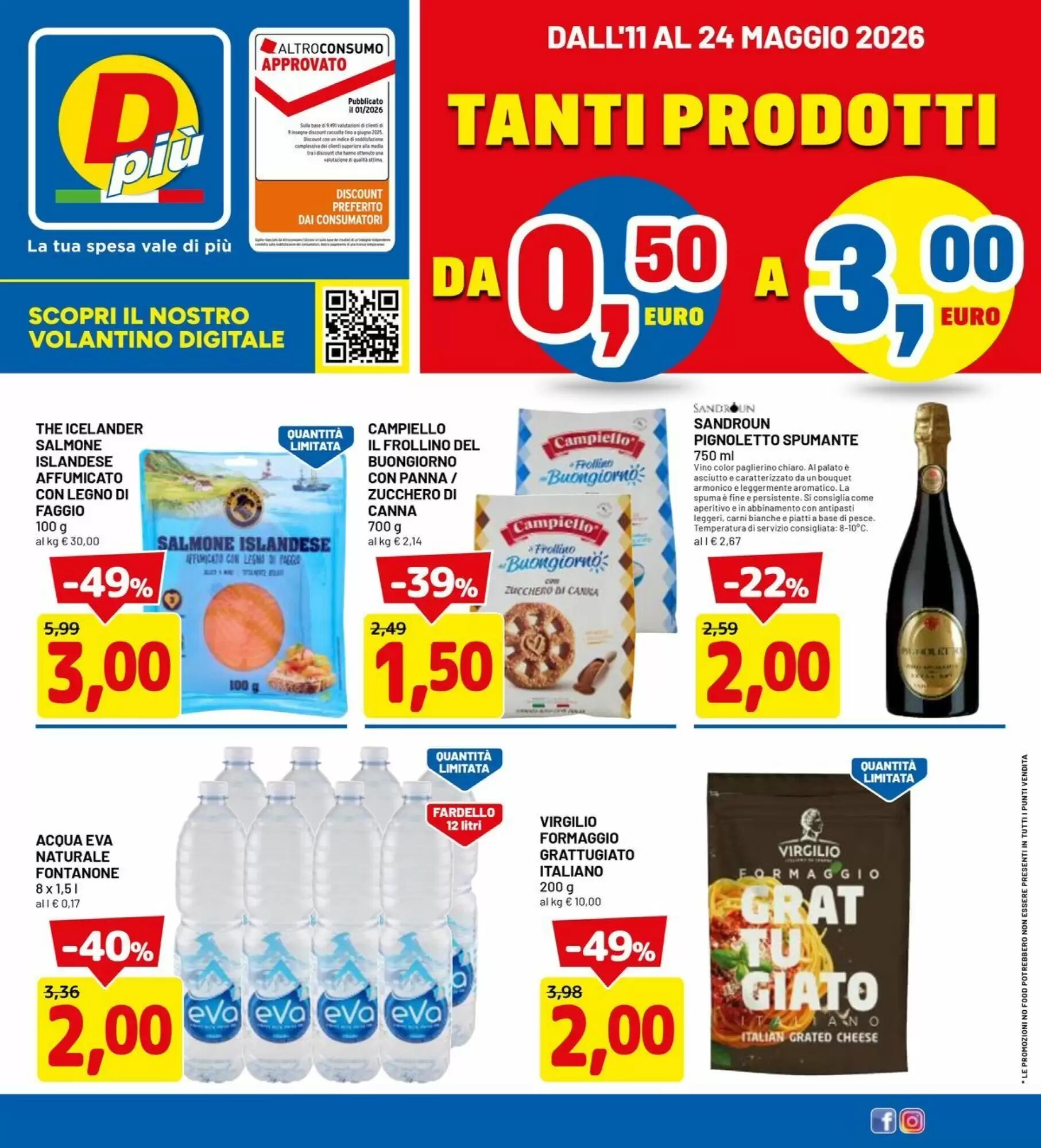 Volantino promozionale DPiù  valide dal 11/05/2026 - Pagina 1.
