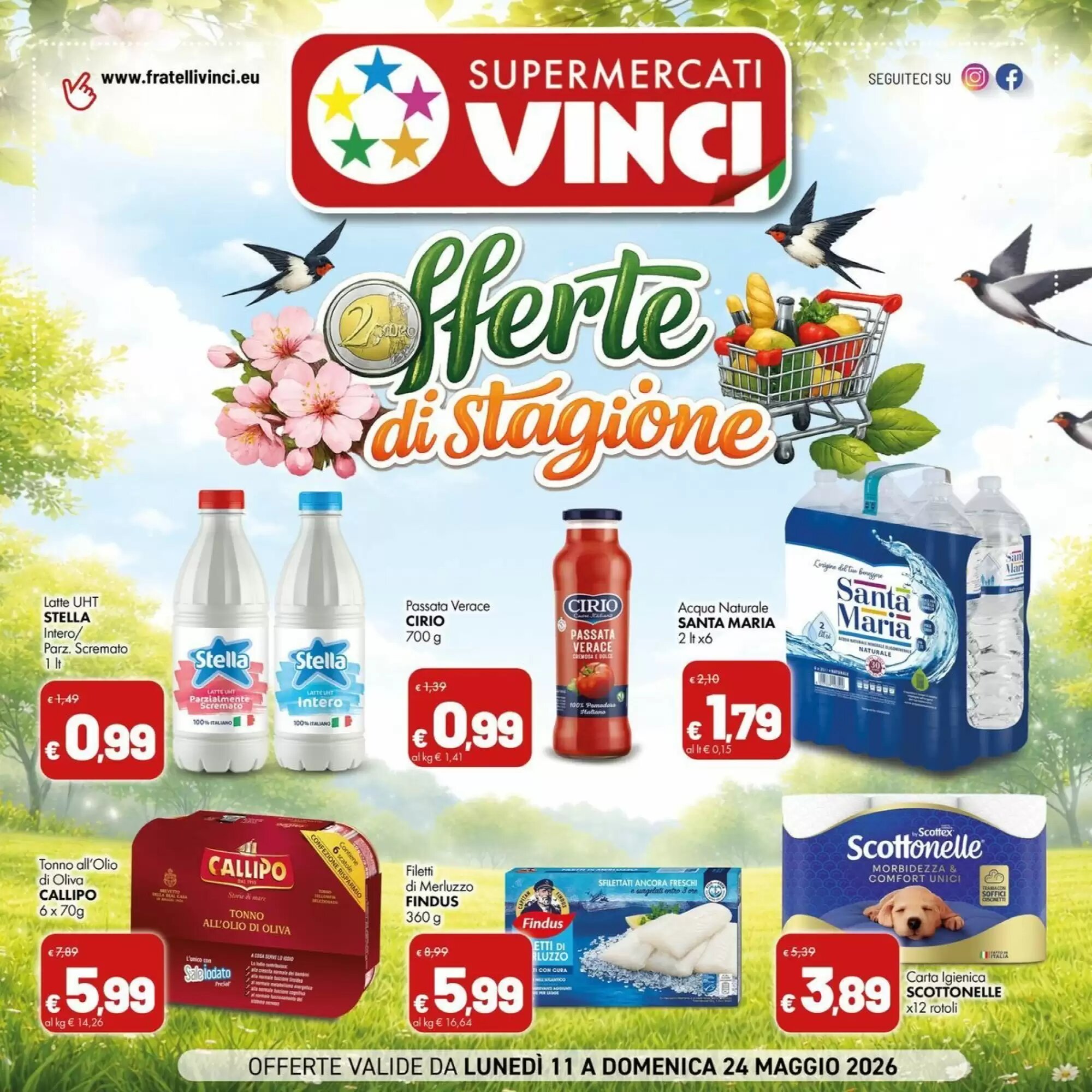 Volantino promozionale Supermercati Vinci  valide dal 11/05/2026 - Pagina 1.
