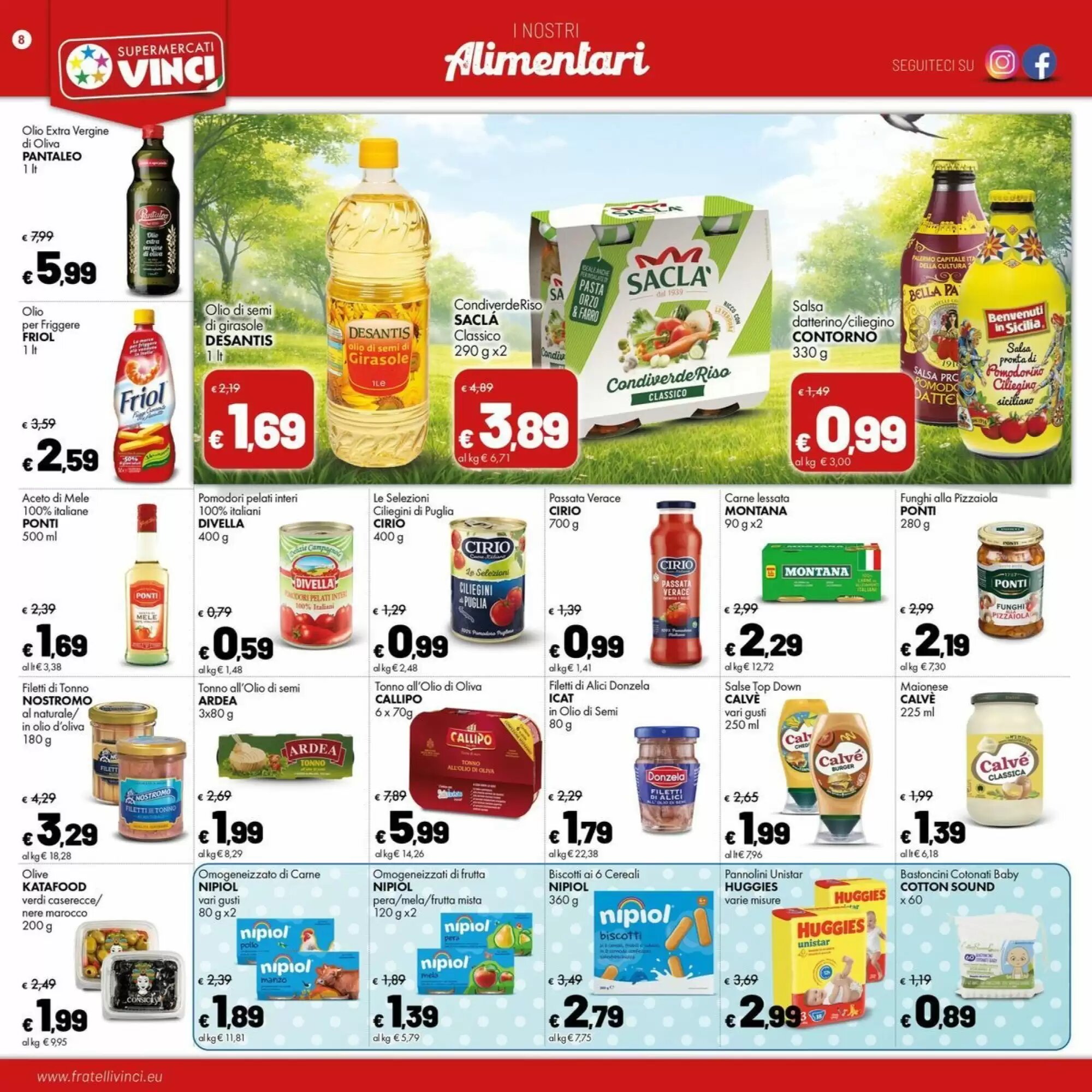 Volantino promozionale Supermercati Vinci  valide dal 11/05/2026 - Pagina 8.