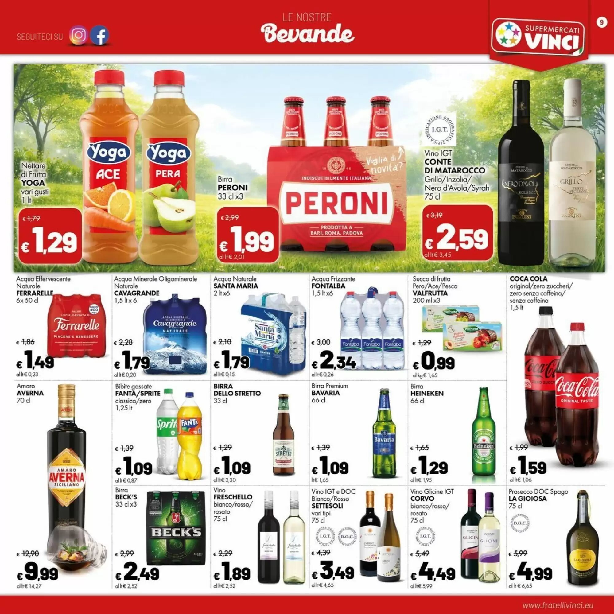 Volantino promozionale Supermercati Vinci  valide dal 11/05/2026 - Pagina 9.