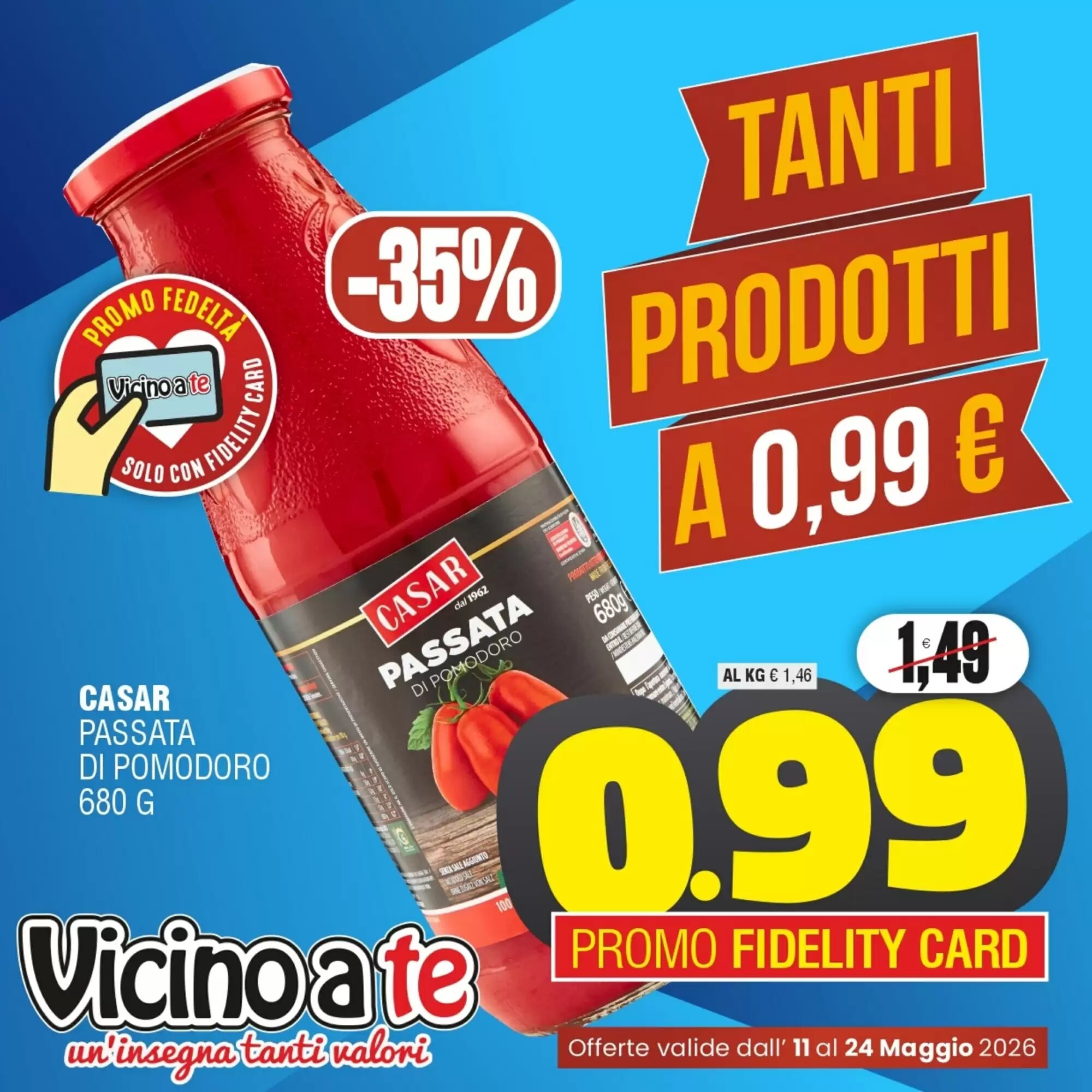 Volantino promozionale Vicino a te supermercati  valide dal 11/05/2026 - Pagina 1.