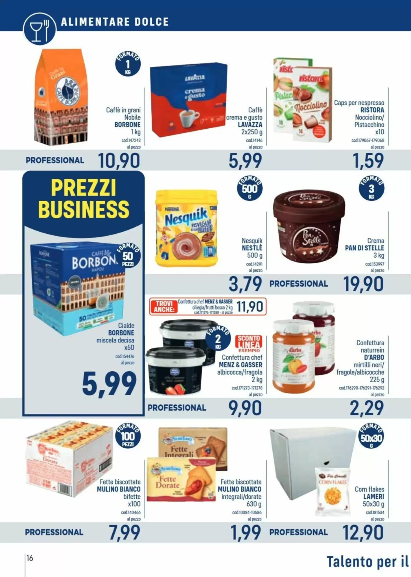 Volantino promozionale Talento Professional Store  valide dal 11/05/2026 - Pagina 16.