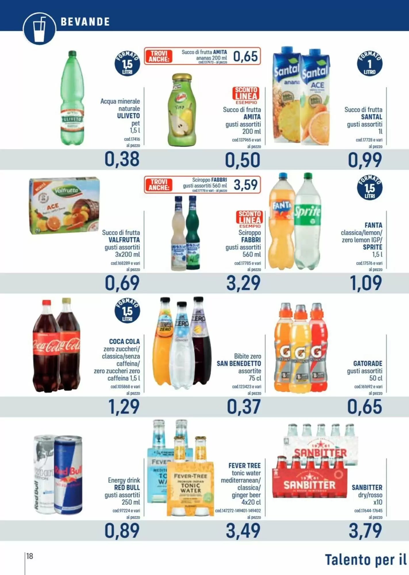 Volantino promozionale Talento Professional Store  valide dal 11/05/2026 - Pagina 18.