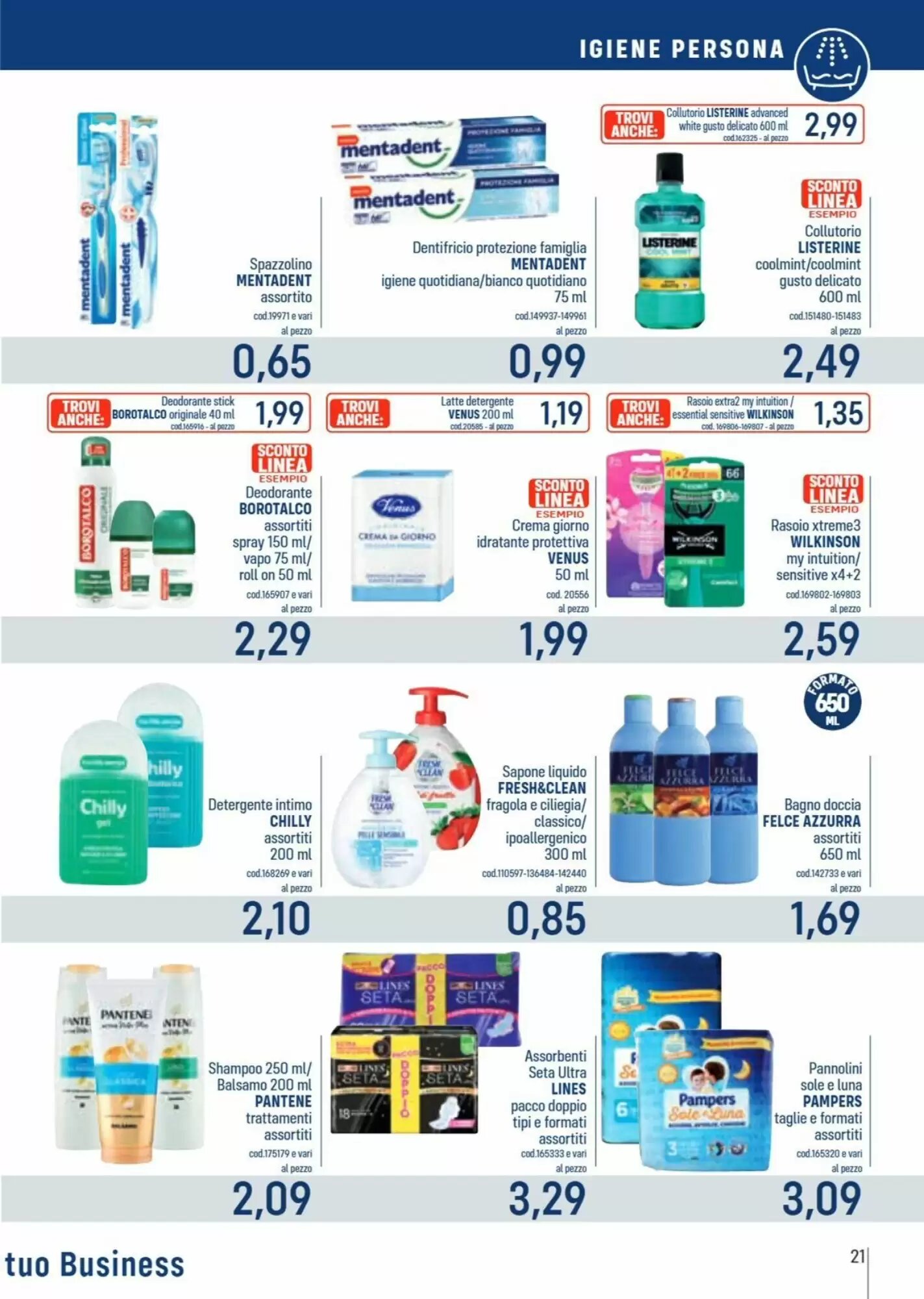 Volantino promozionale Talento Professional Store  valide dal 11/05/2026 - Pagina 21.