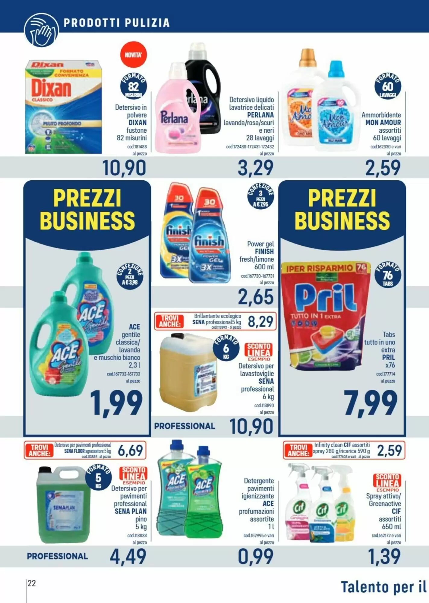 Volantino promozionale Talento Professional Store  valide dal 11/05/2026 - Pagina 22.