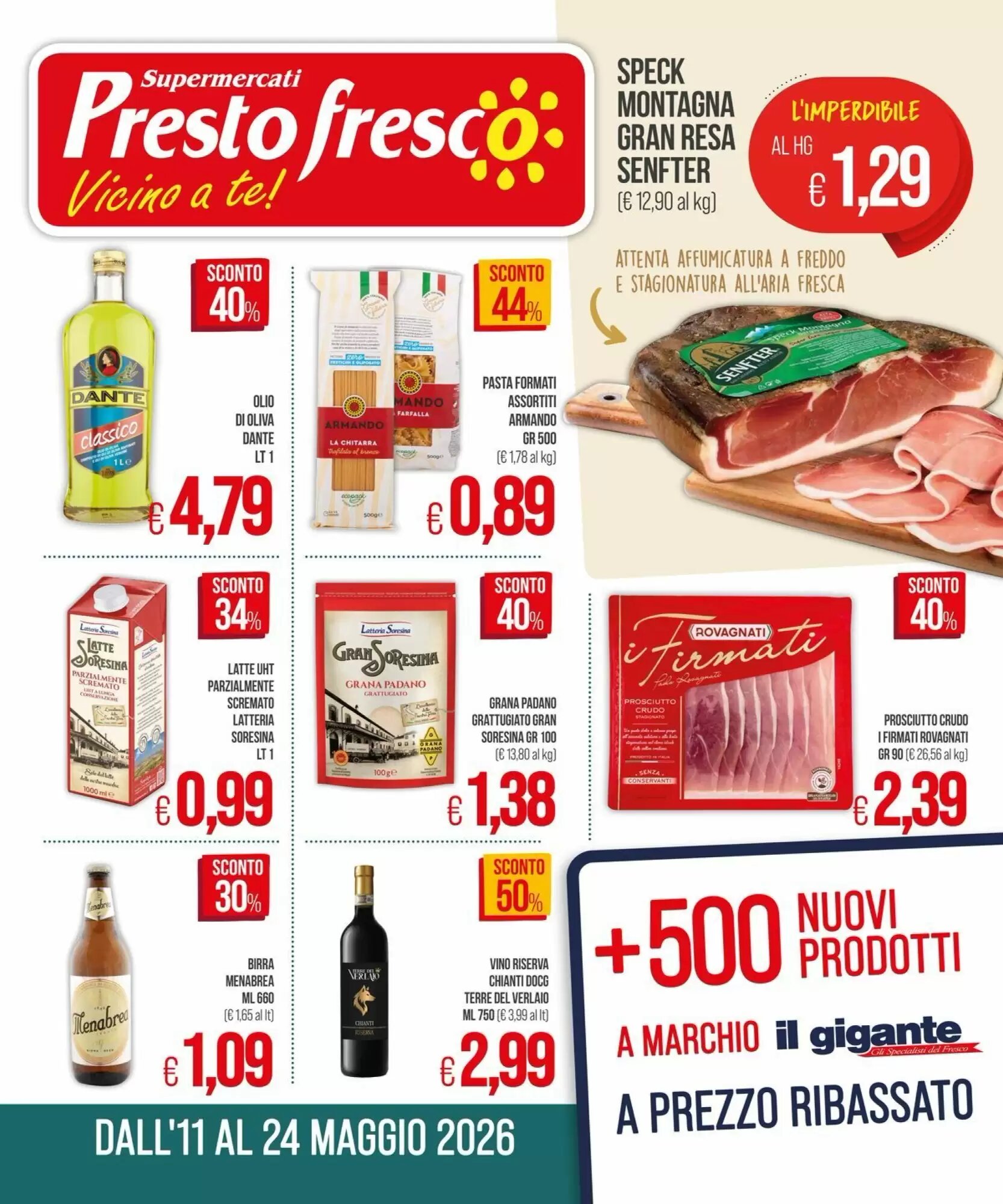 Volantino promozionale PrestoFresco  valide dal 11/05/2026 - Pagina 1.