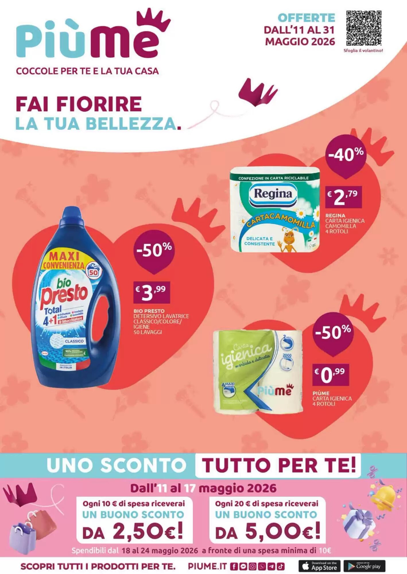 Volantino promozionale PiùMe  valide dal 11/05/2026 - Pagina 1.