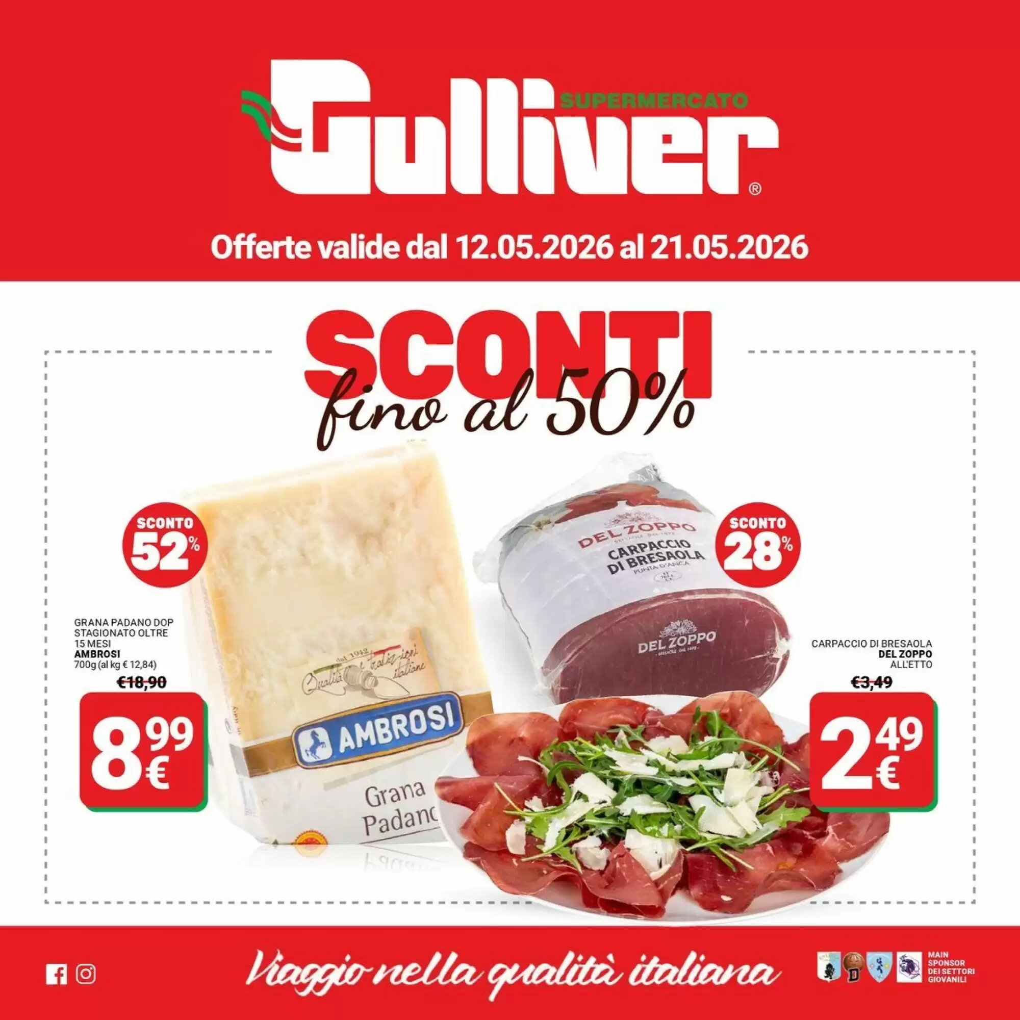 Volantino promozionale Supermercati Gulliver  valide dal 12/05/2026 - Pagina 1.