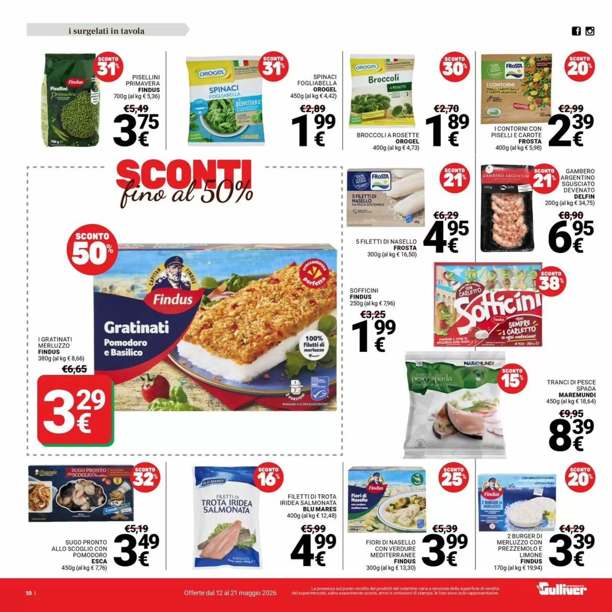 Volantino promozionale Supermercati Gulliver  valide dal 12/05/2026 - Pagina 10.