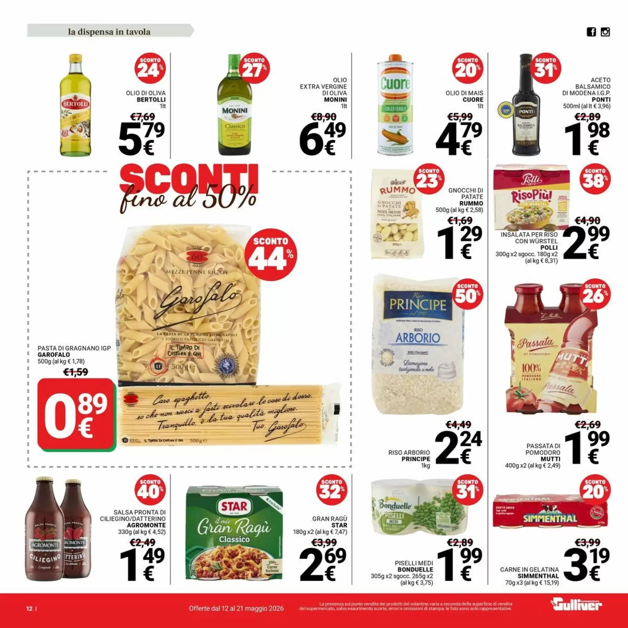 Volantino promozionale Supermercati Gulliver  valide dal 12/05/2026 - Pagina 12.