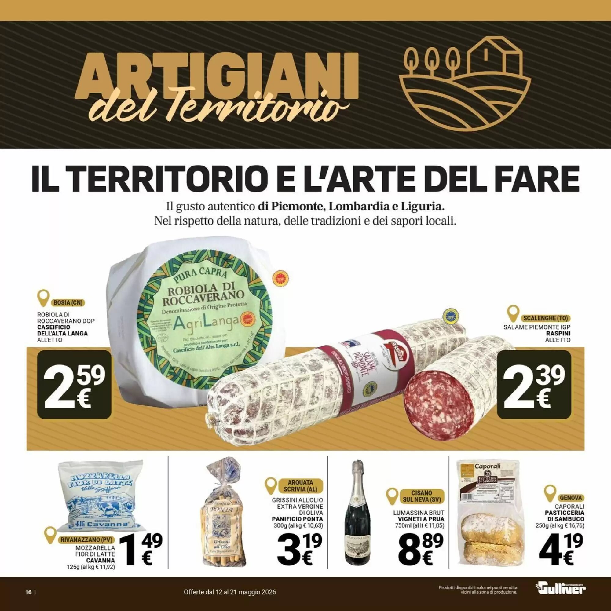 Volantino promozionale Supermercati Gulliver  valide dal 12/05/2026 - Pagina 16.