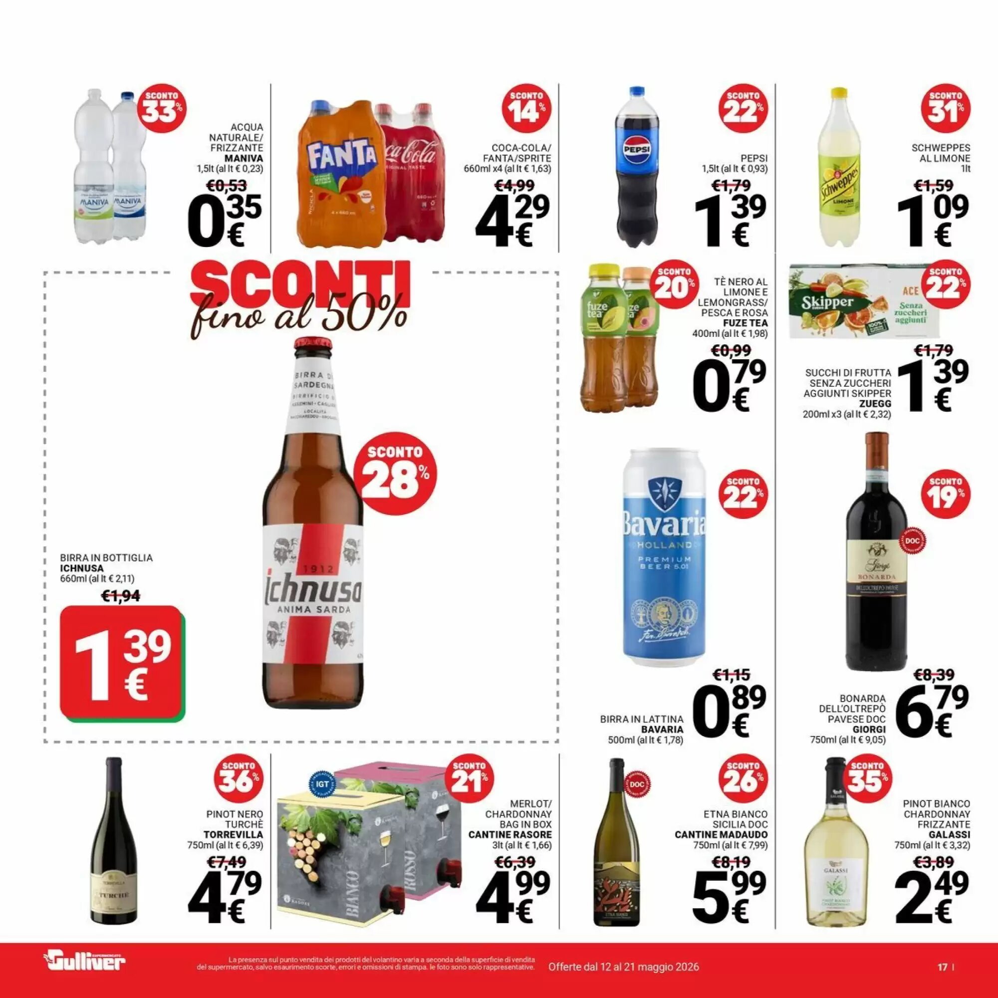 Volantino promozionale Supermercati Gulliver  valide dal 12/05/2026 - Pagina 17.
