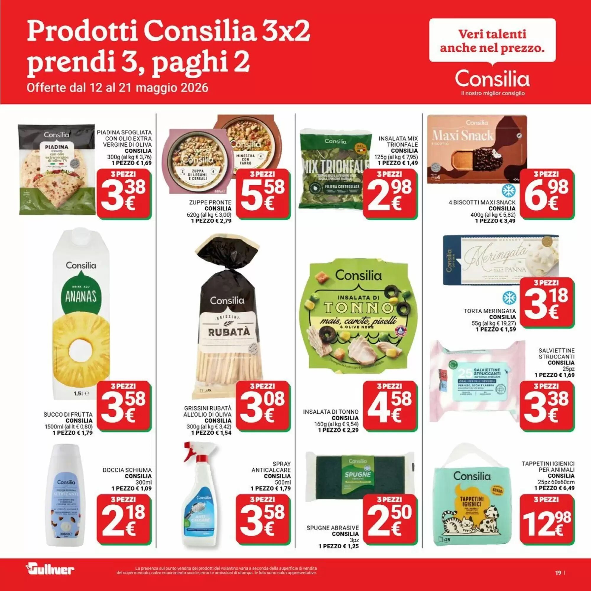 Volantino promozionale Supermercati Gulliver  valide dal 12/05/2026 - Pagina 19.